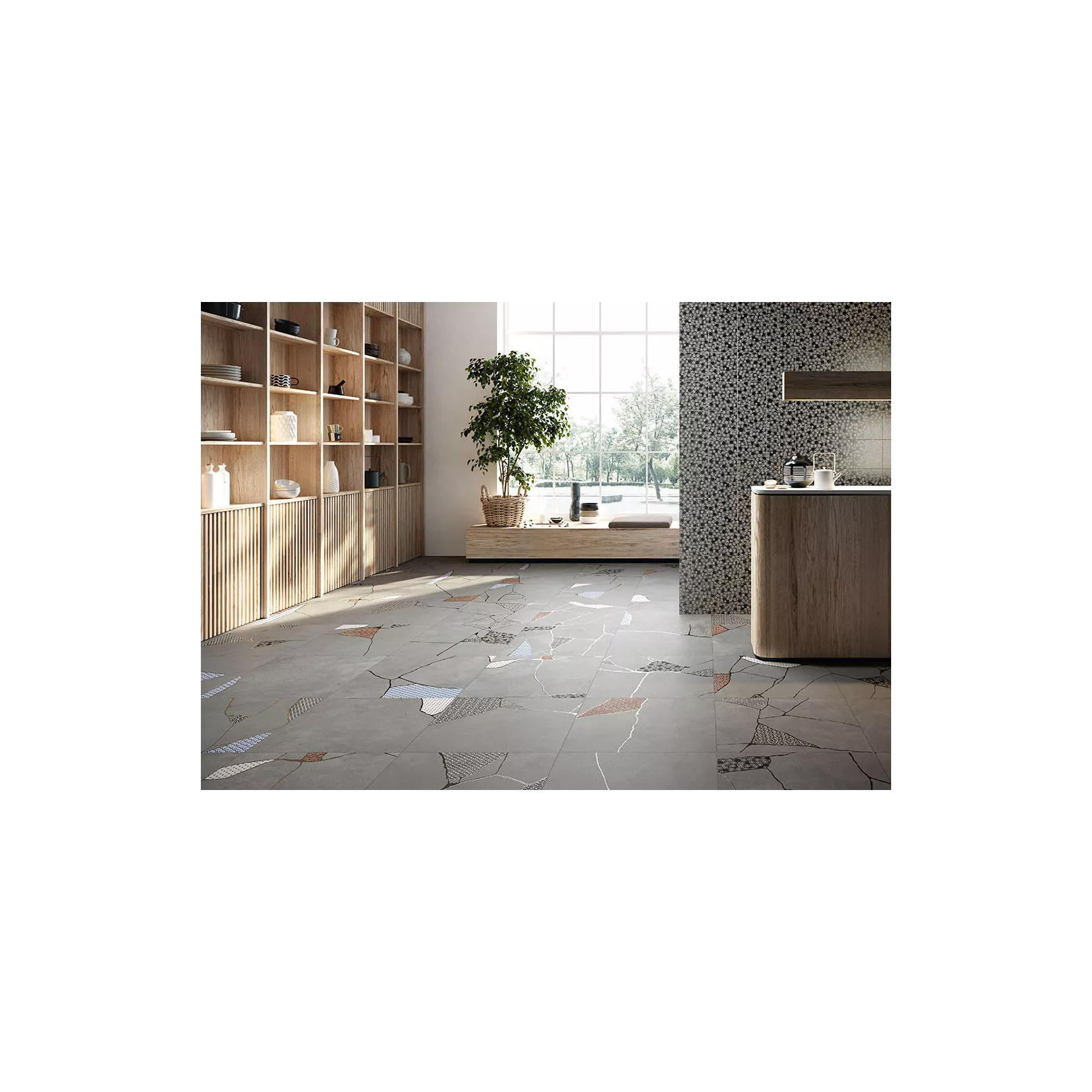 Grès cérame effet ciment Kintsugi Japan-Hibi STROM