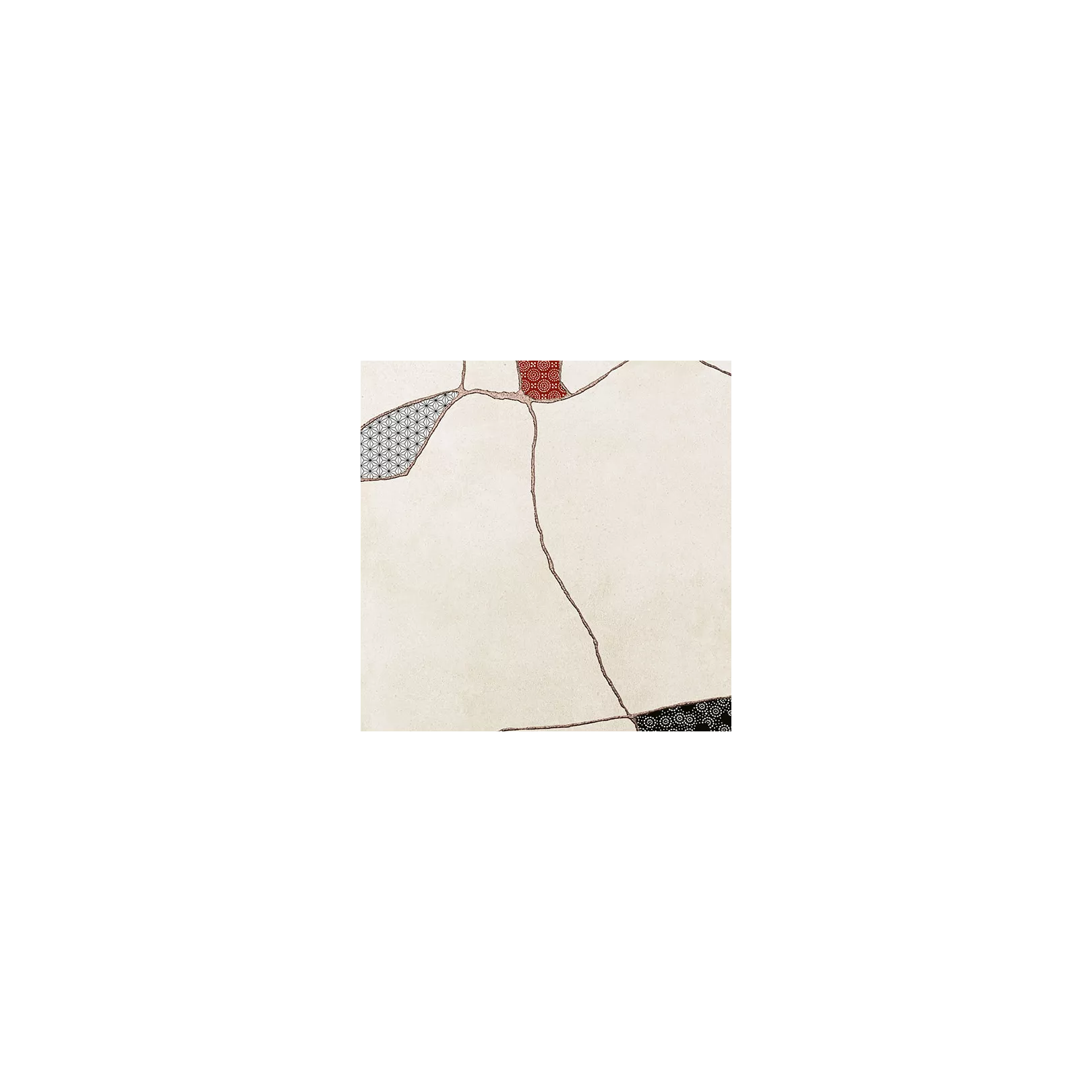 Grès cérame effet ciment Kintsugi Japan-Hibi (4 couleurs, 1 formas) 