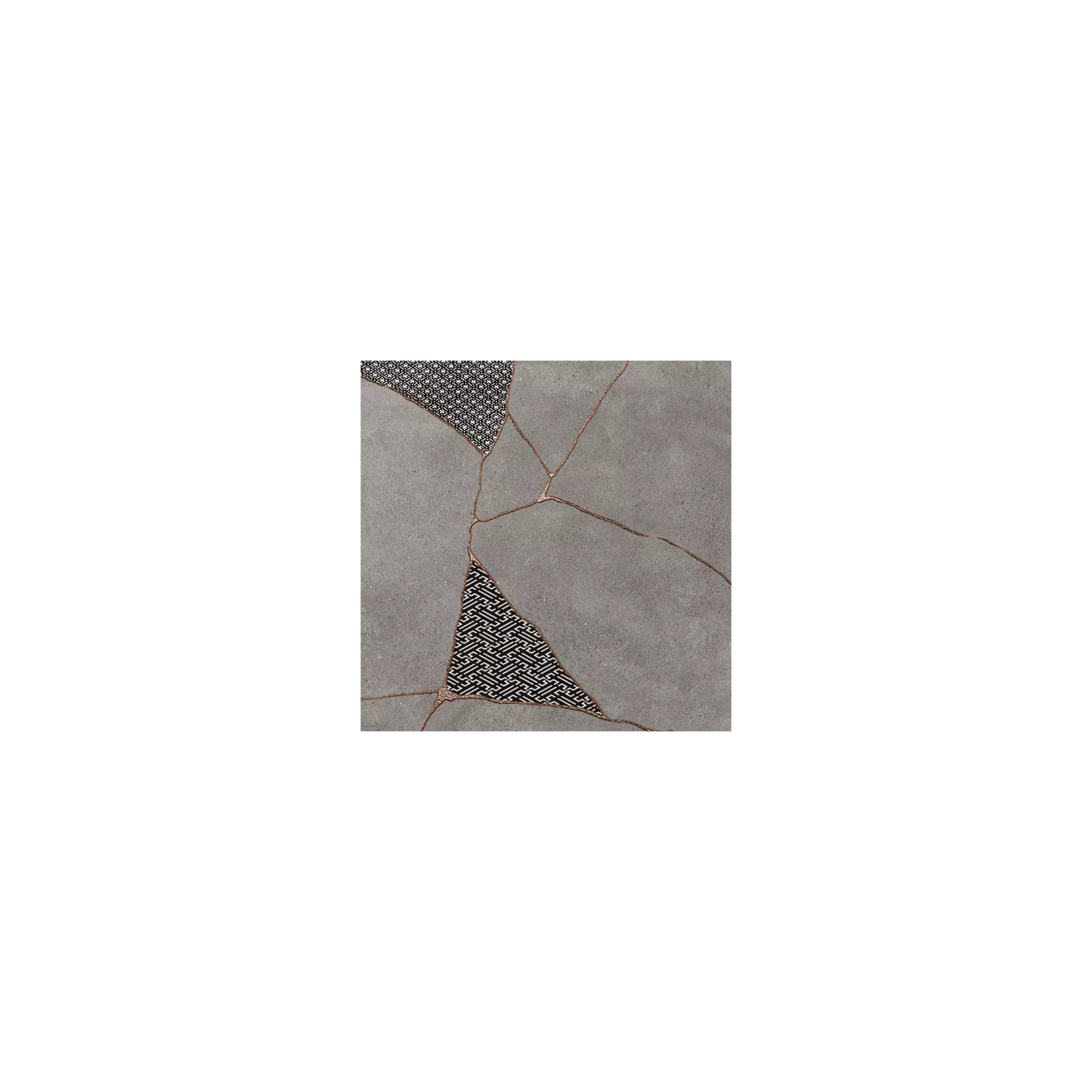 Grès cérame effet ciment Kintsugi Japan-Hibi (4 couleurs, 1 formas) 
