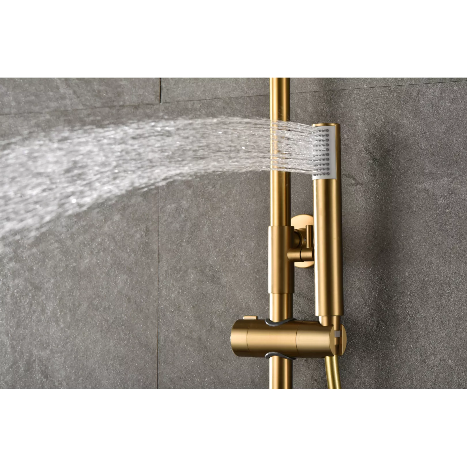 Colonne de douche externe CURVED Thermostatique