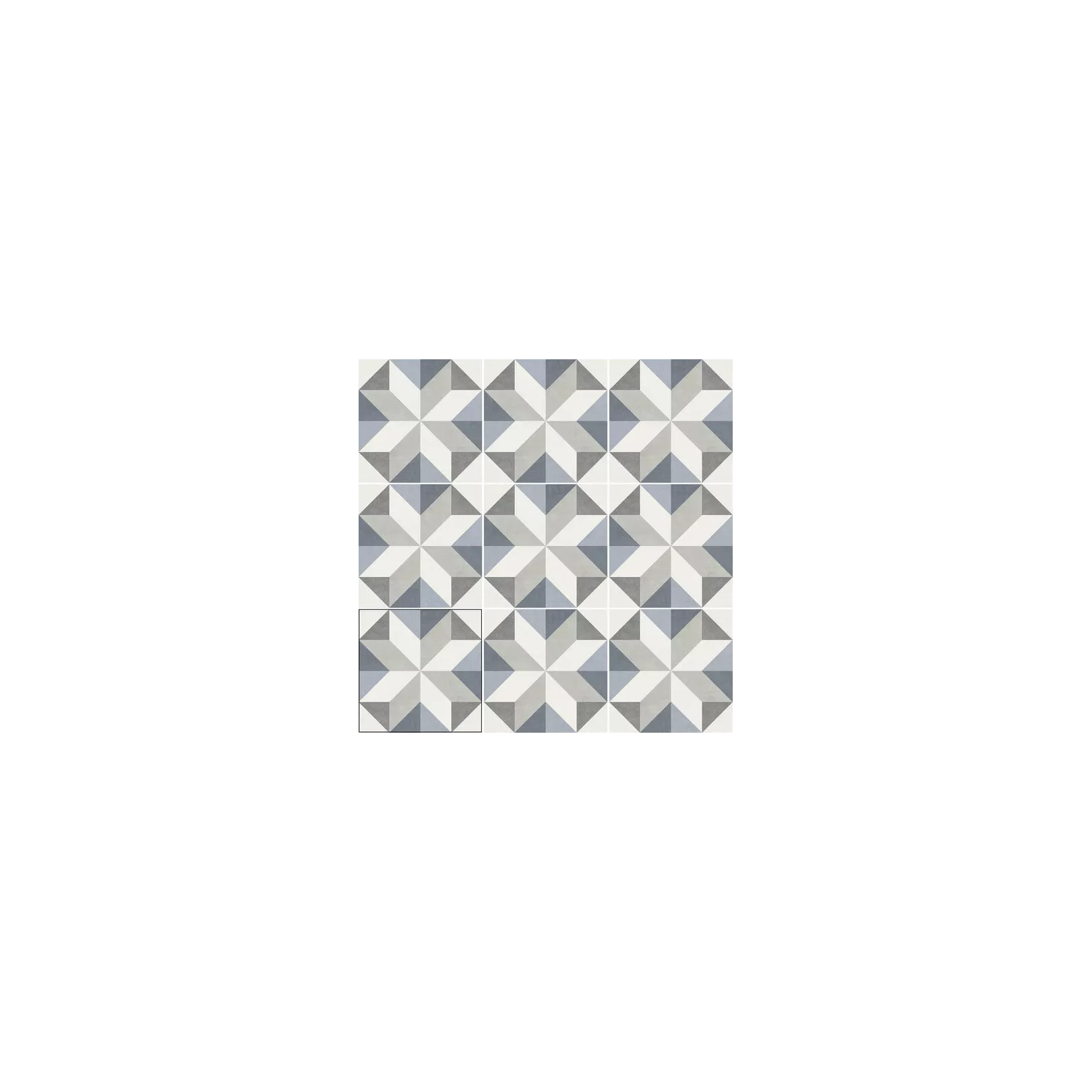 Carrelage grès cérame effet carreau de ciment MANOIR