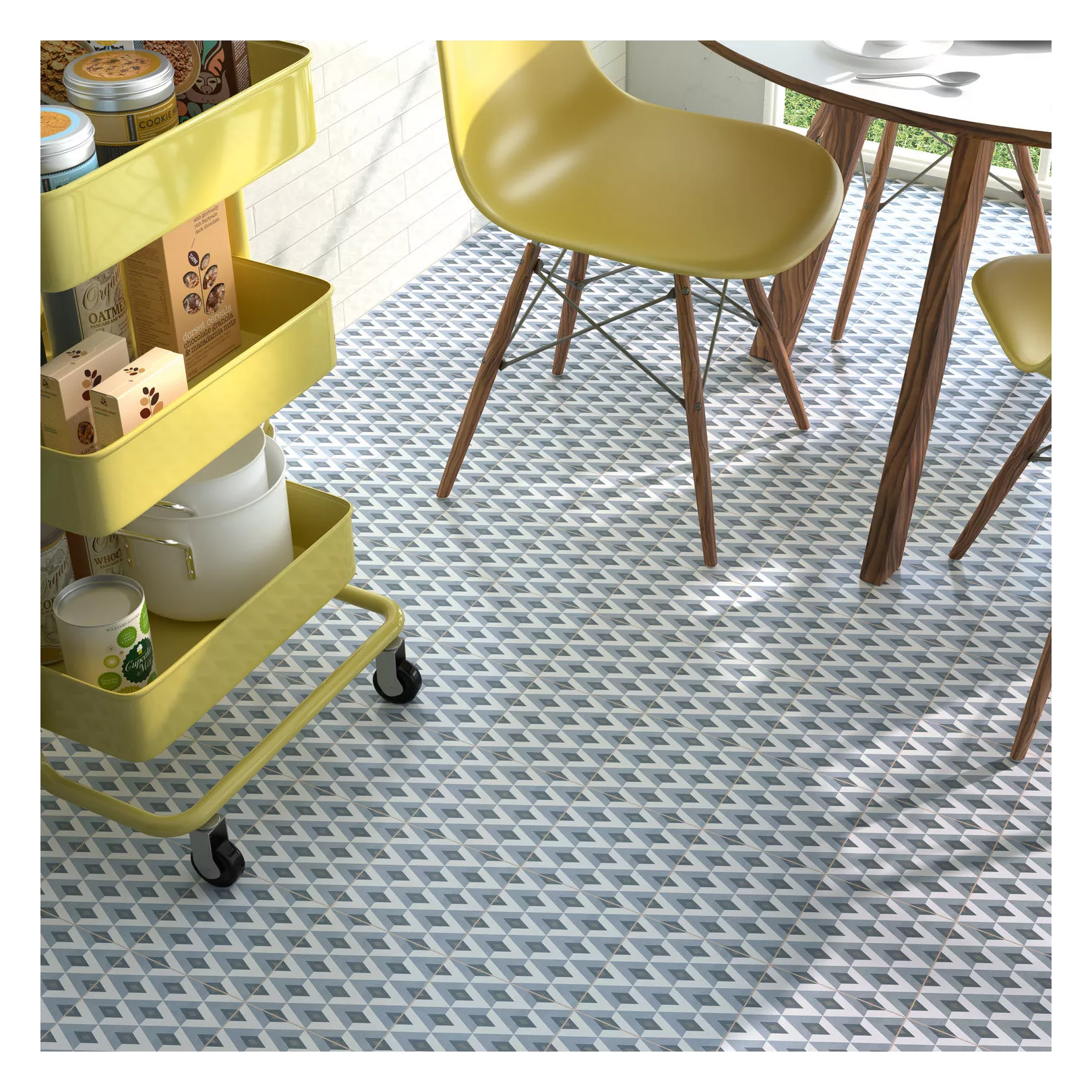 Carrelage grès cérame effet carreau de ciment DIAMANTE