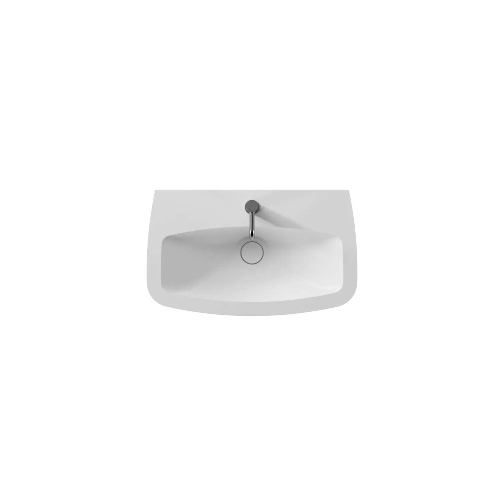 Lavabo, vasque à suspendre WUNDER 75X45cm