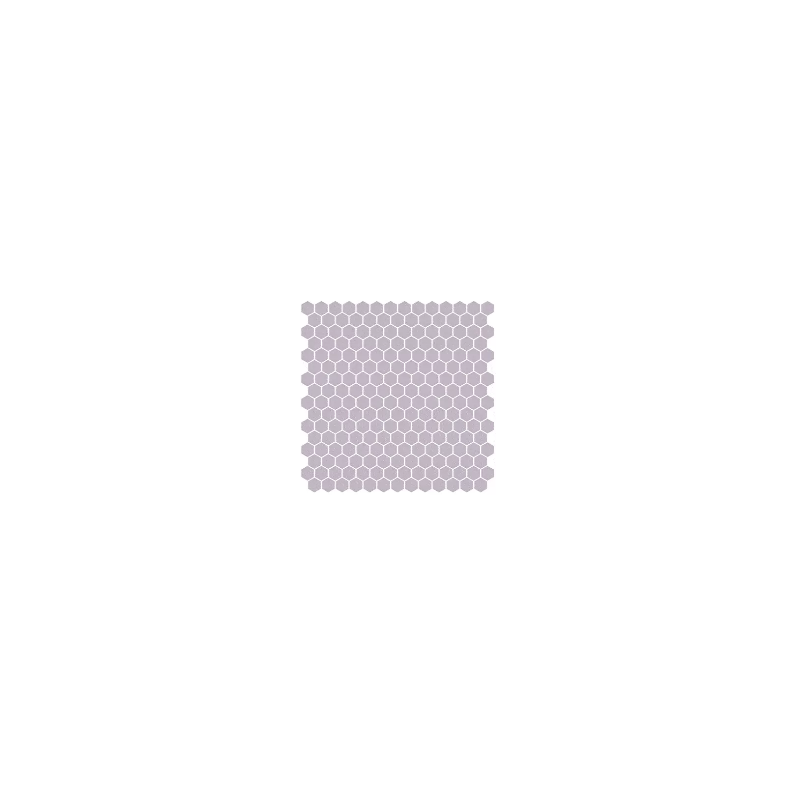 Mosaïque pâte de verre UNICOLOR Hexagone 2.6x2.2cm