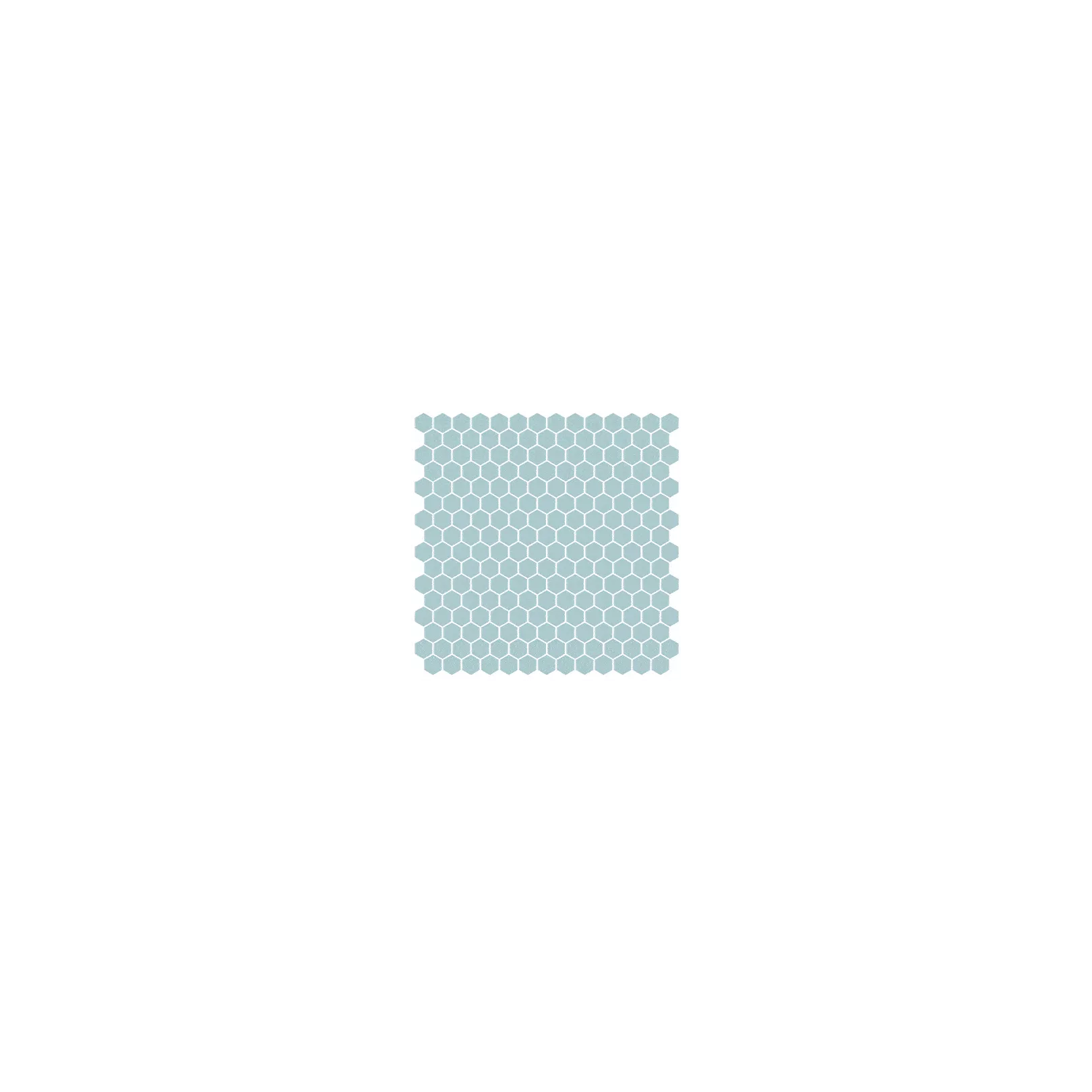 Mosaïque pâte de verre UNICOLOR Hexagone 2.6x2.2cm