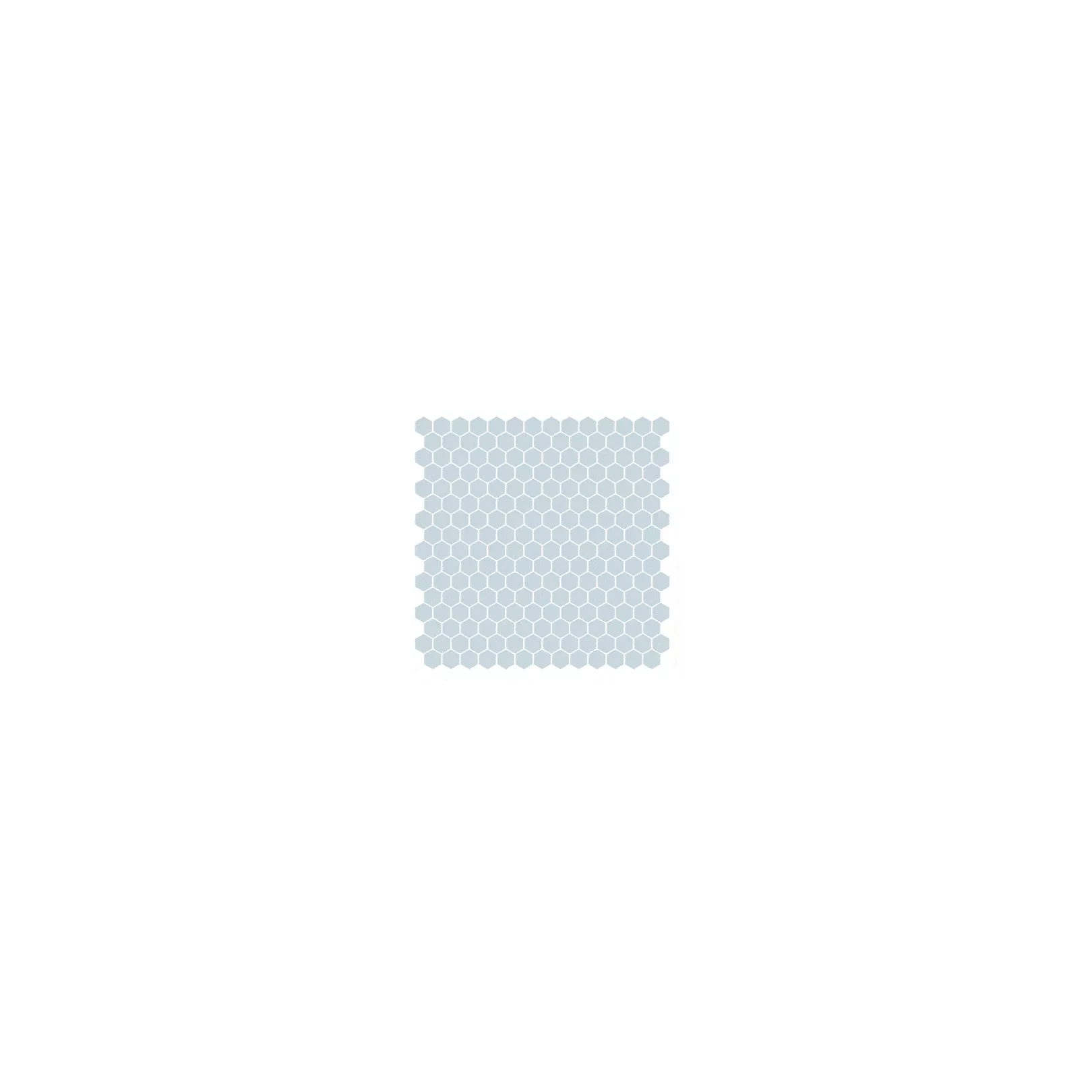 Mosaïque pâte de verre UNICOLOR Hexagone 2.6x2.2cm