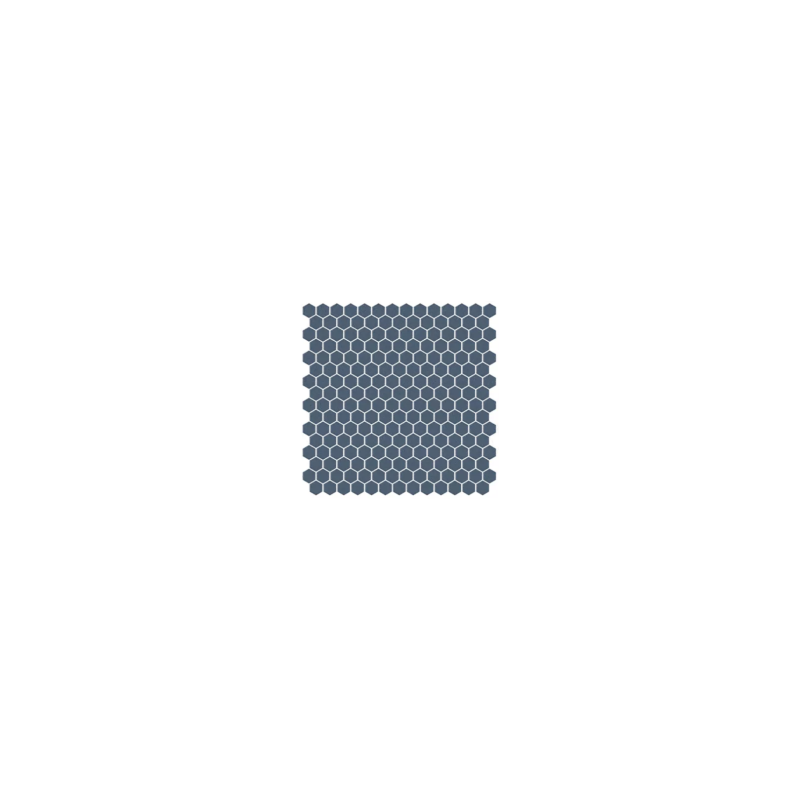 Mosaïque pâte de verre UNICOLOR Hexagone 2.6x2.2cm