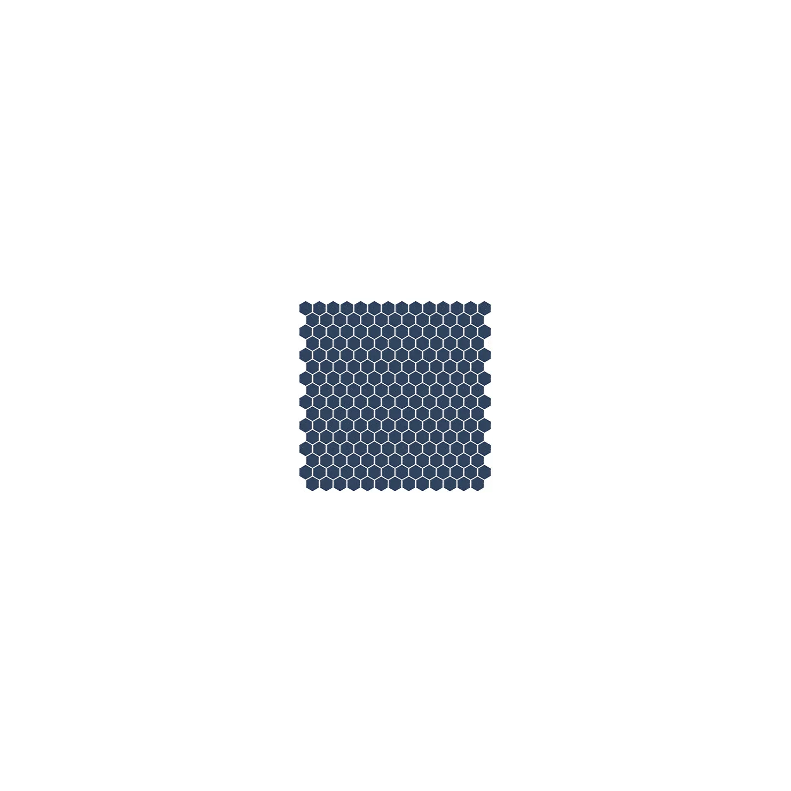 Mosaïque pâte de verre UNICOLOR Hexagone 2.6x2.2cm