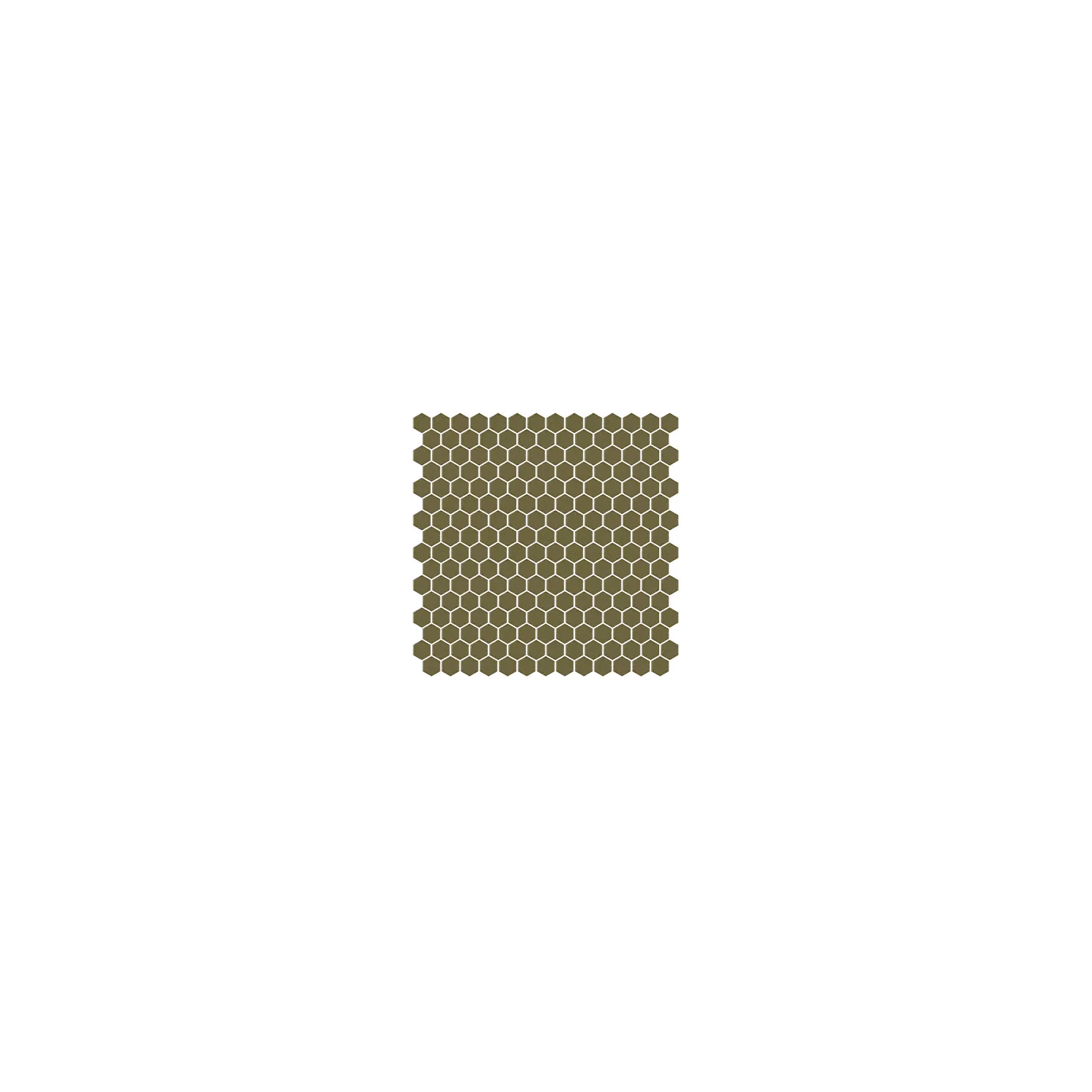 Mosaïque pâte de verre UNICOLOR Hexagone 2.6x2.2cm