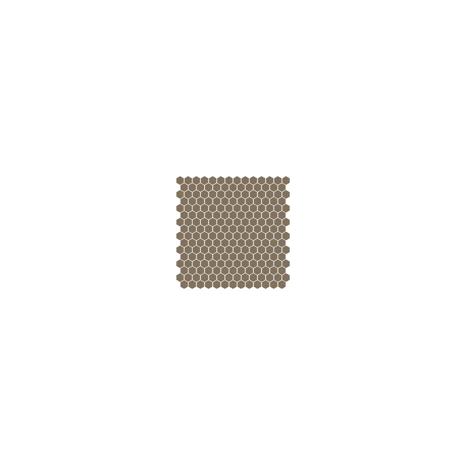 Mosaïque pâte de verre UNICOLOR Hexagone 2.6x2.2cm