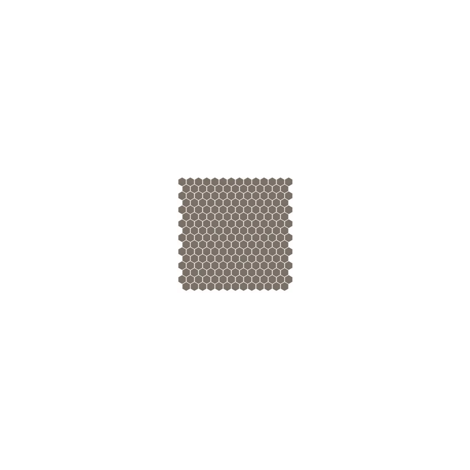 Mosaïque pâte de verre UNICOLOR Hexagone 2.6x2.2cm