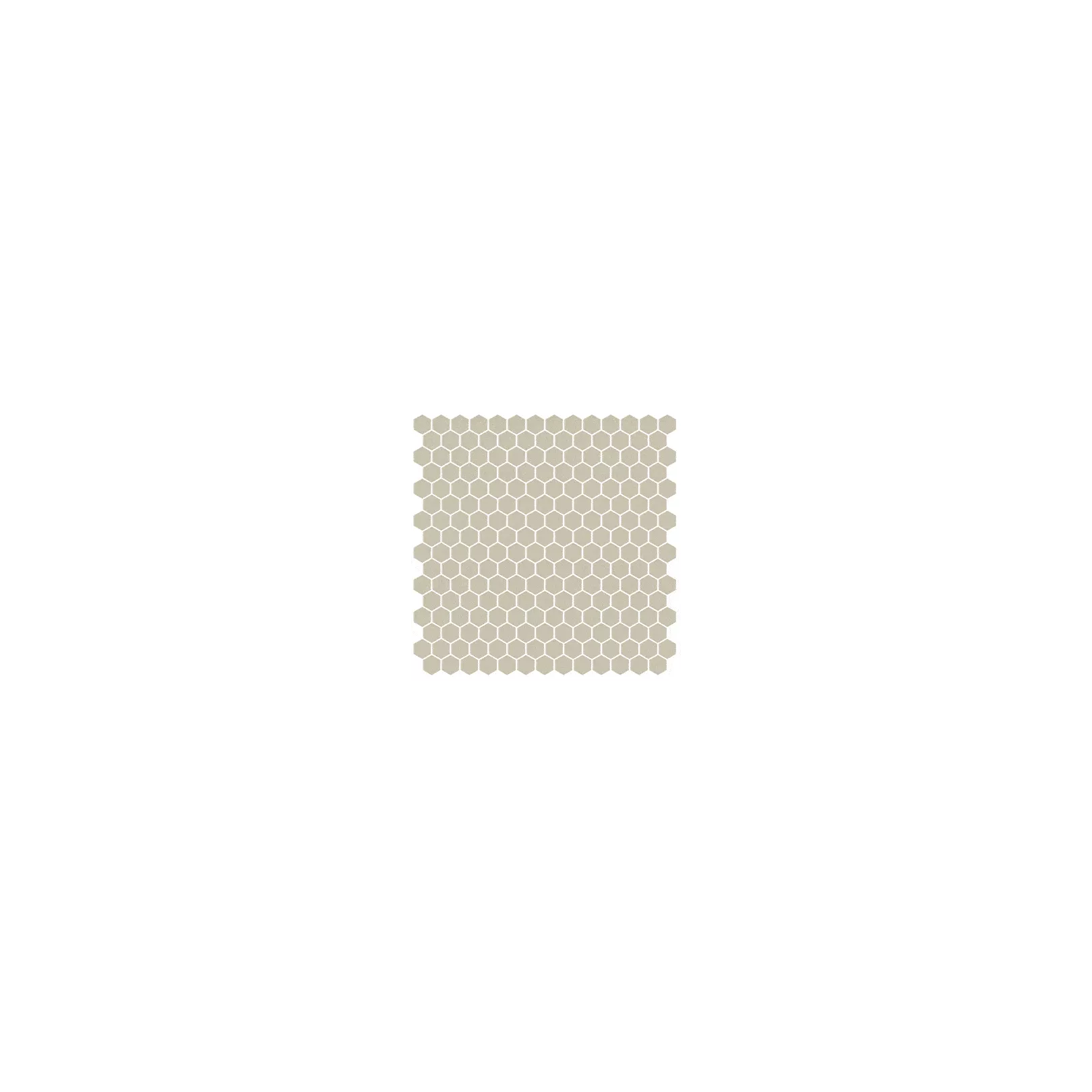 Mosaïque pâte de verre UNICOLOR Hexagone 2.6x2.2cm