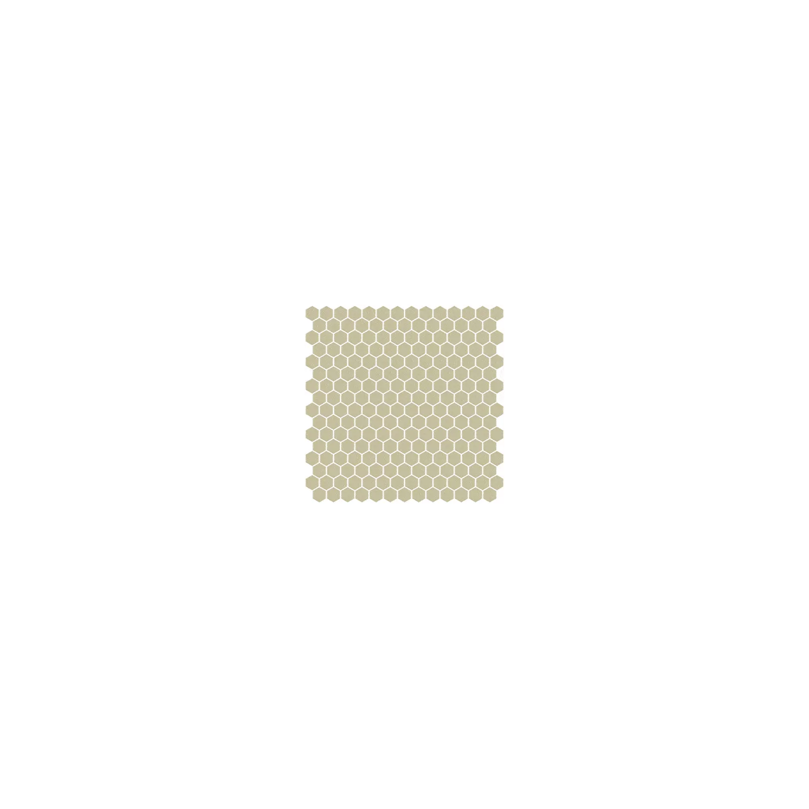 Mosaïque pâte de verre UNICOLOR Hexagone 2.6x2.2cm