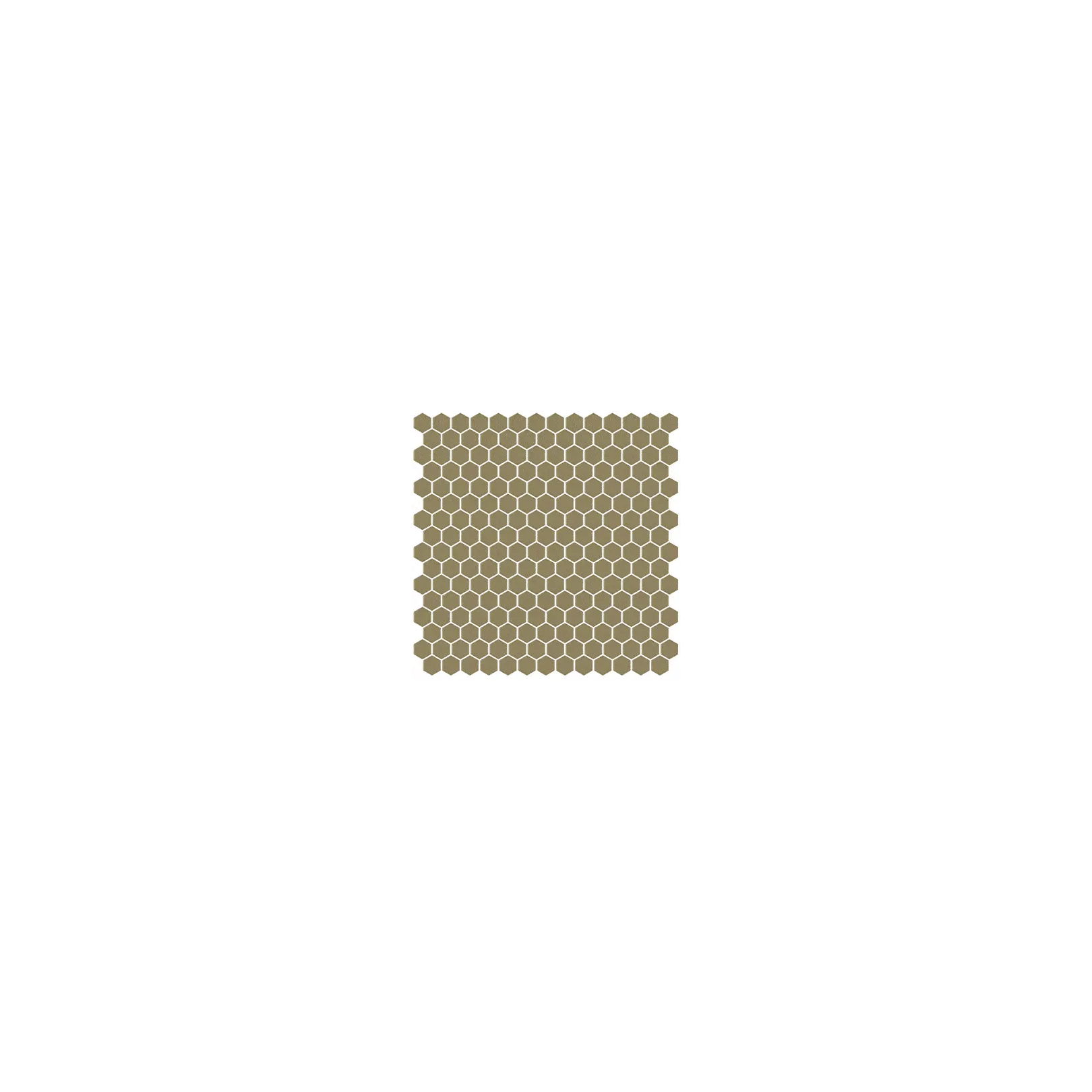 Mosaïque pâte de verre UNICOLOR Hexagone 2.6x2.2cm
