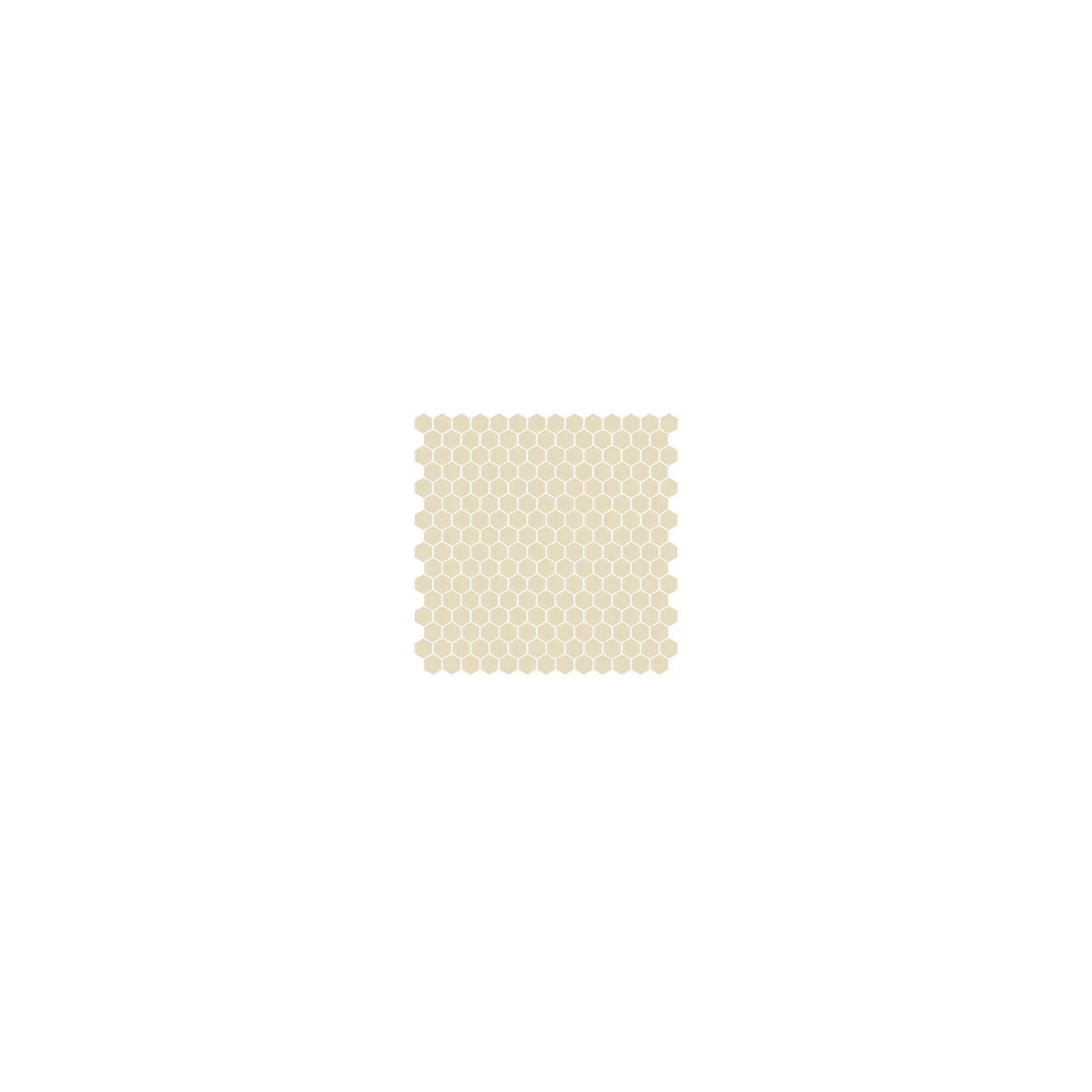 Mosaïque pâte de verre UNICOLOR Hexagone 2.6x2.2cm