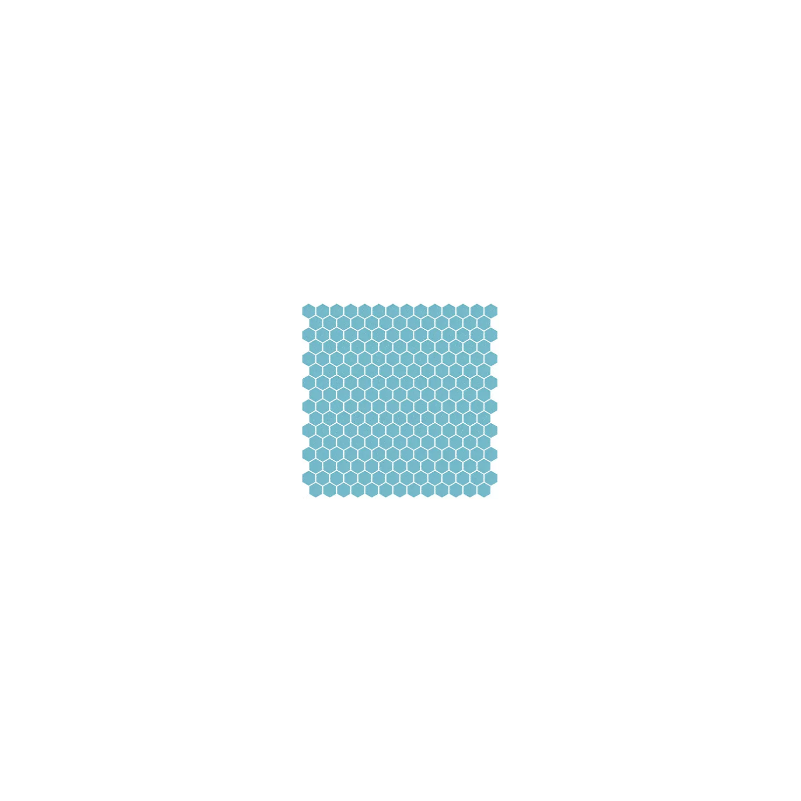 Mosaïque pâte de verre UNICOLOR Hexagone 2.6x2.2cm