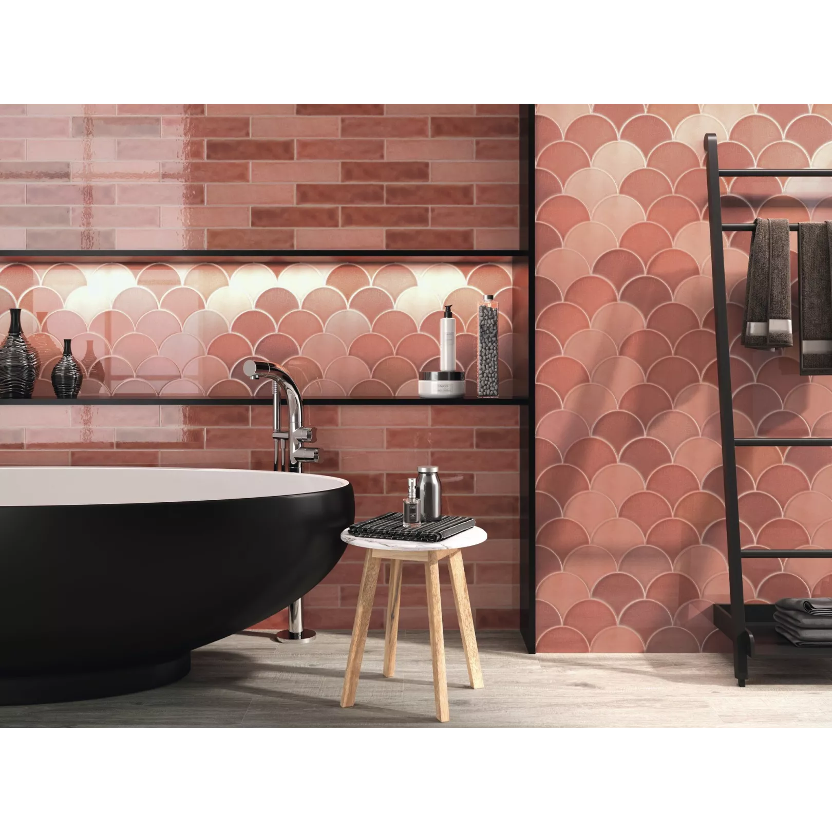 Carrelage mural faience effet rustique CRAQUELE