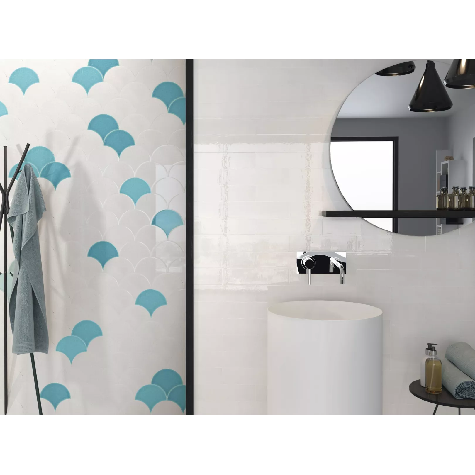 Carrelage mural faience effet rustique CRAQUELE