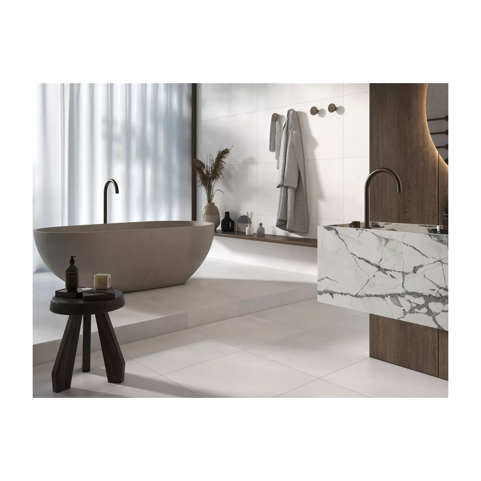 Carrelage grès cérame effet argile MUDDY