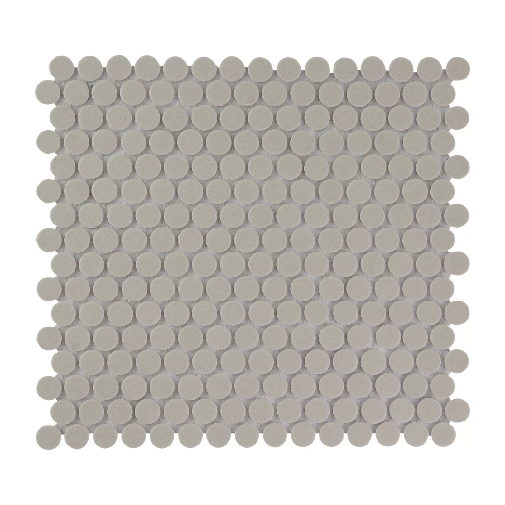 Porcelain stoneware mosaic LONDON rond 1.9cm