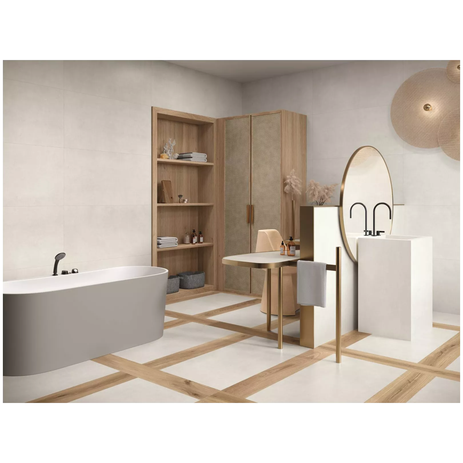 Grés cérame effet résine CREAM
