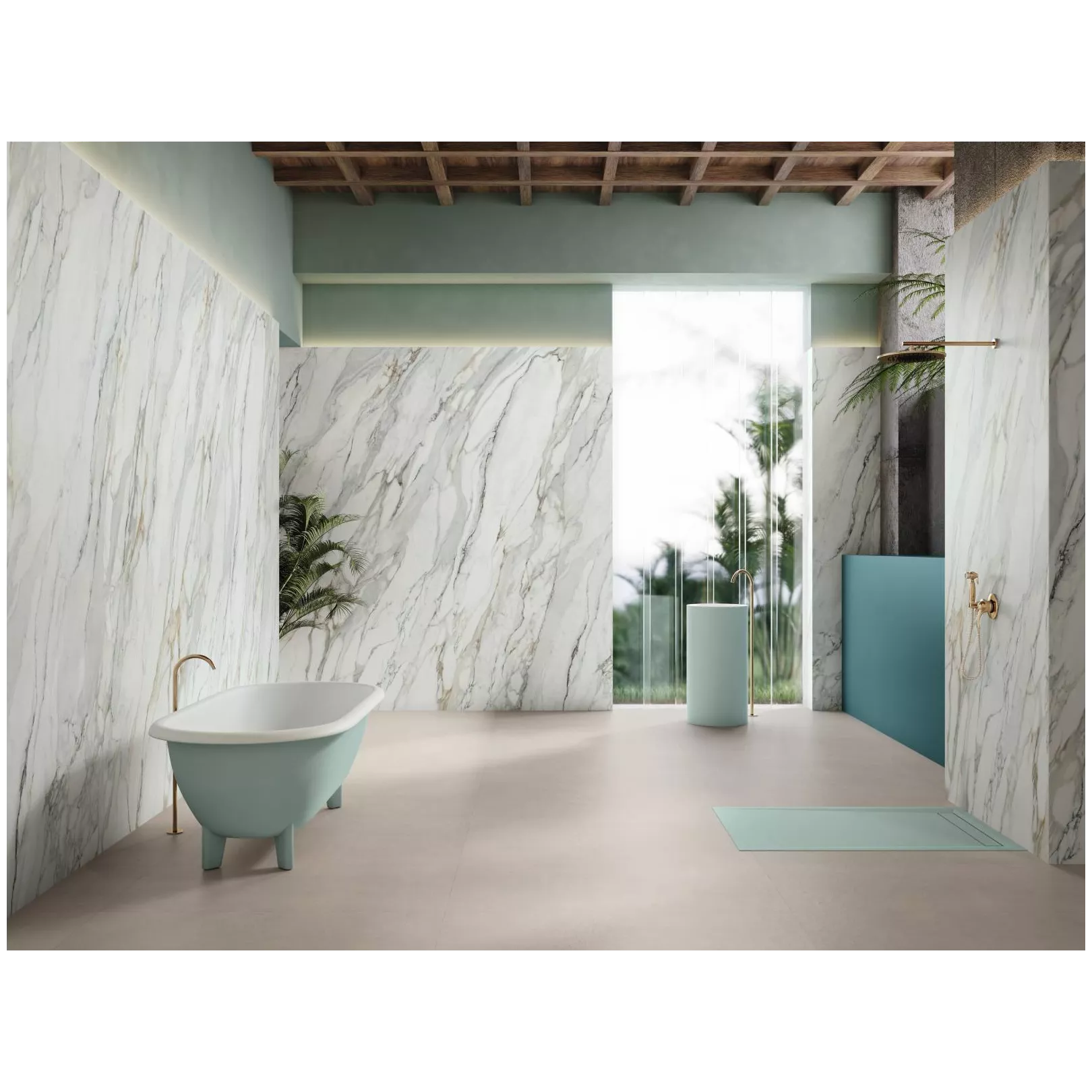 Grés cérame effet résine CREAM
