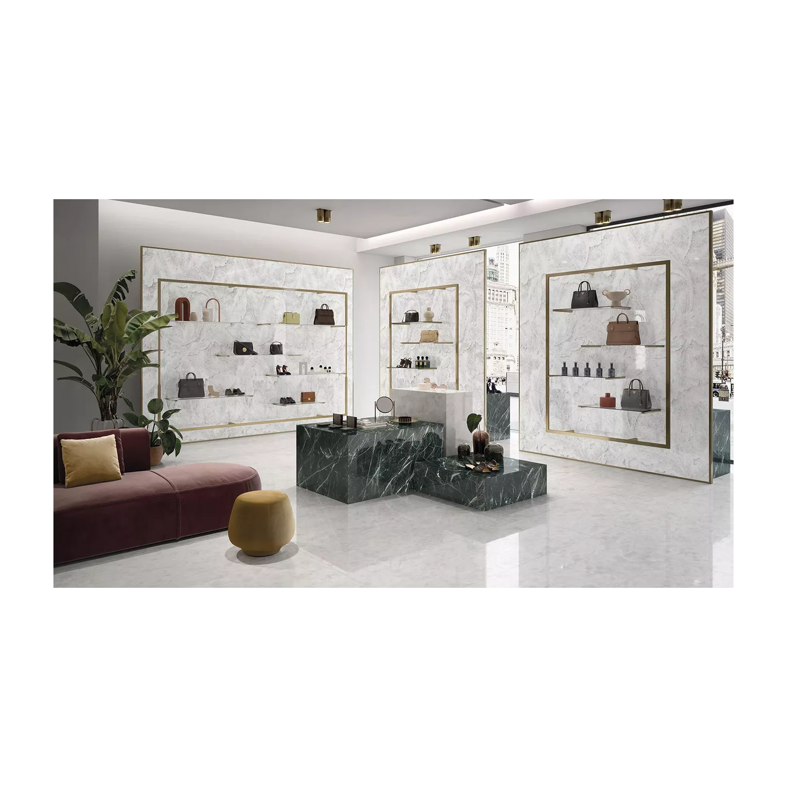 Carrelage grès cérame effet marbre MARMI ROCK