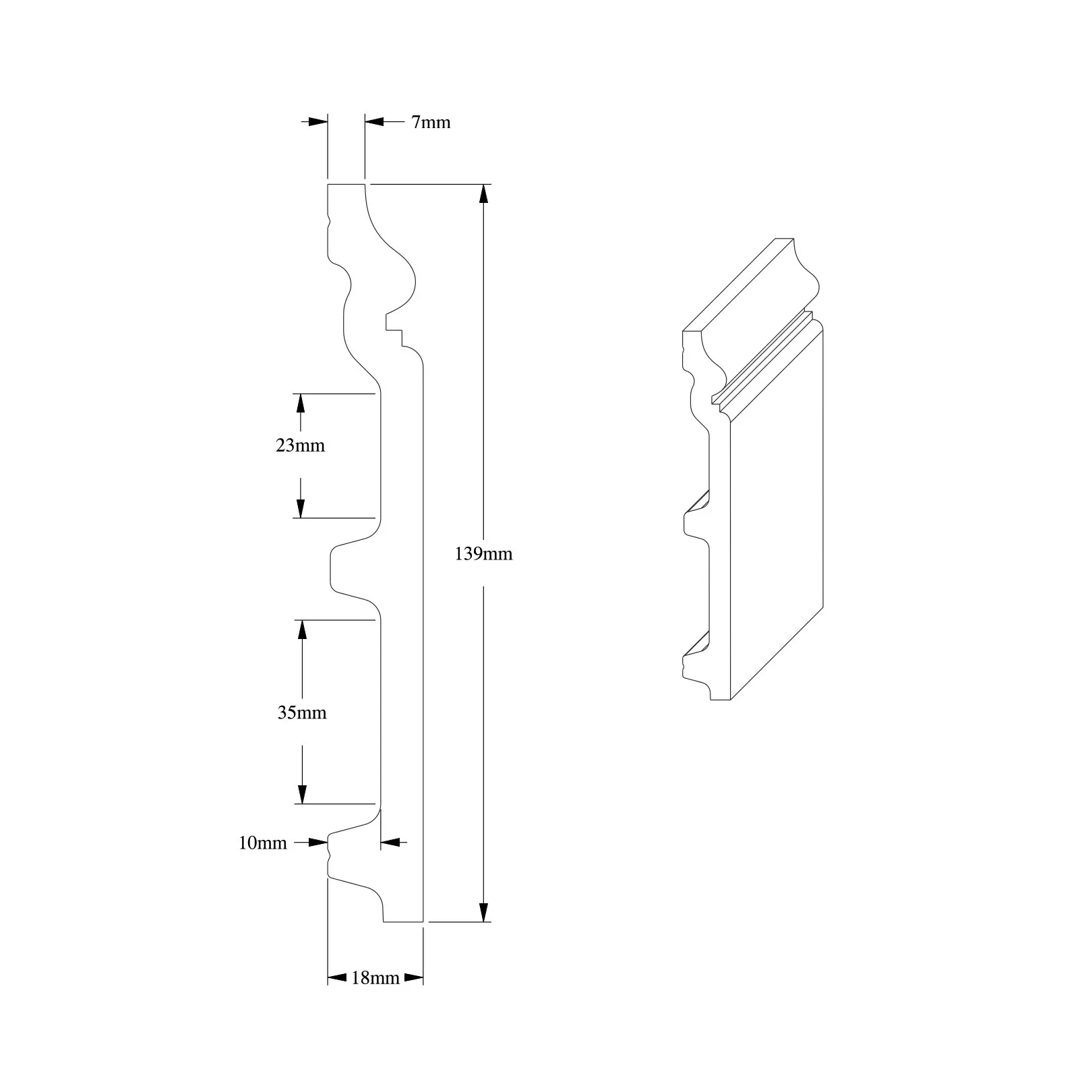 Plinthe ORAC CONTOUR SX118 et SX118 Flex
