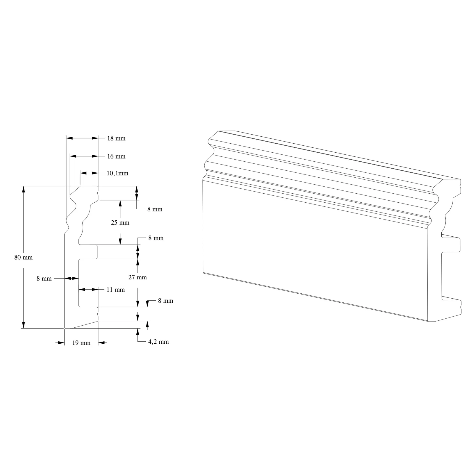 Plinthe ORAC SX195 et SX195 Flex