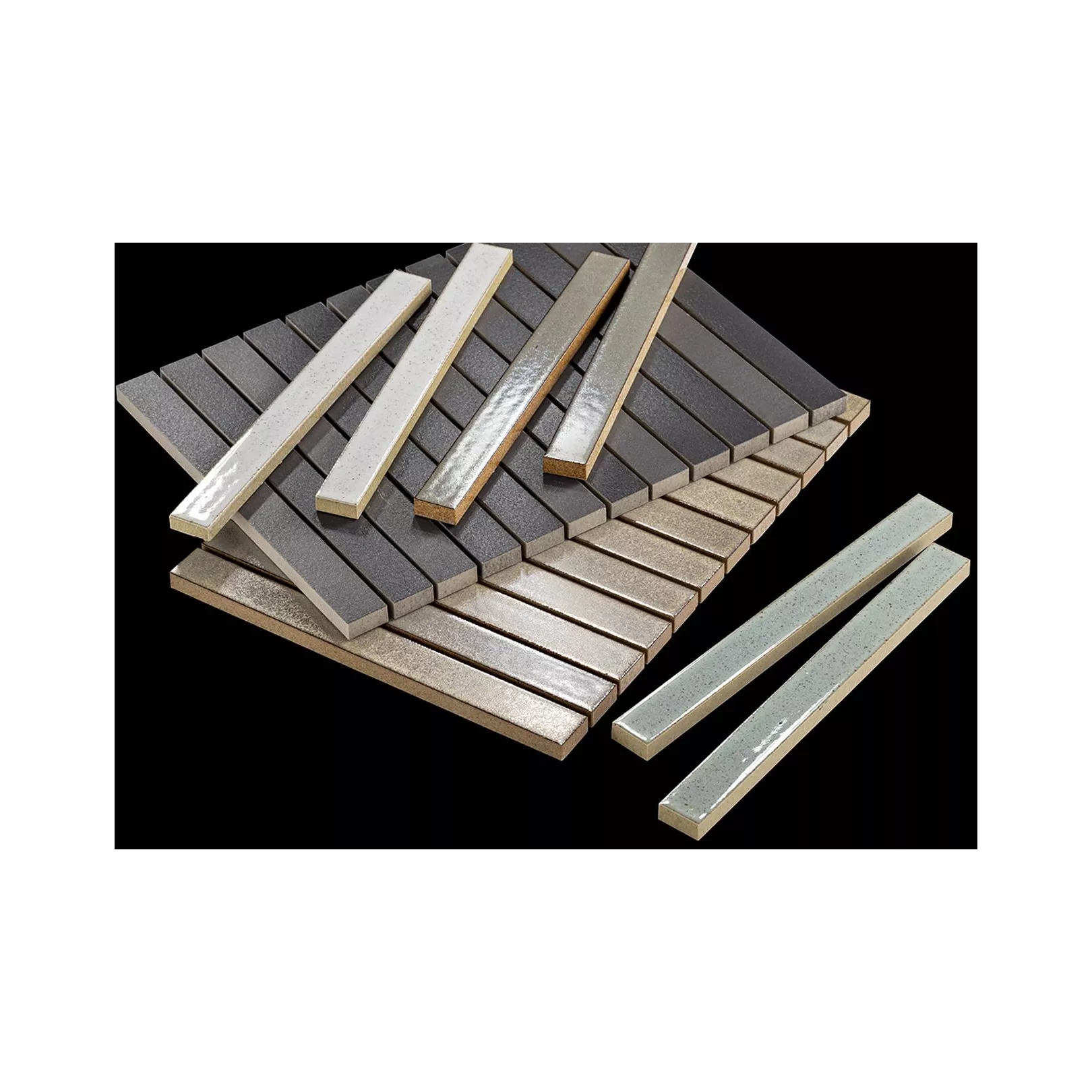 Mosaïque de grès cérame INAX NAGI BORDER stick 22,2X2,cm