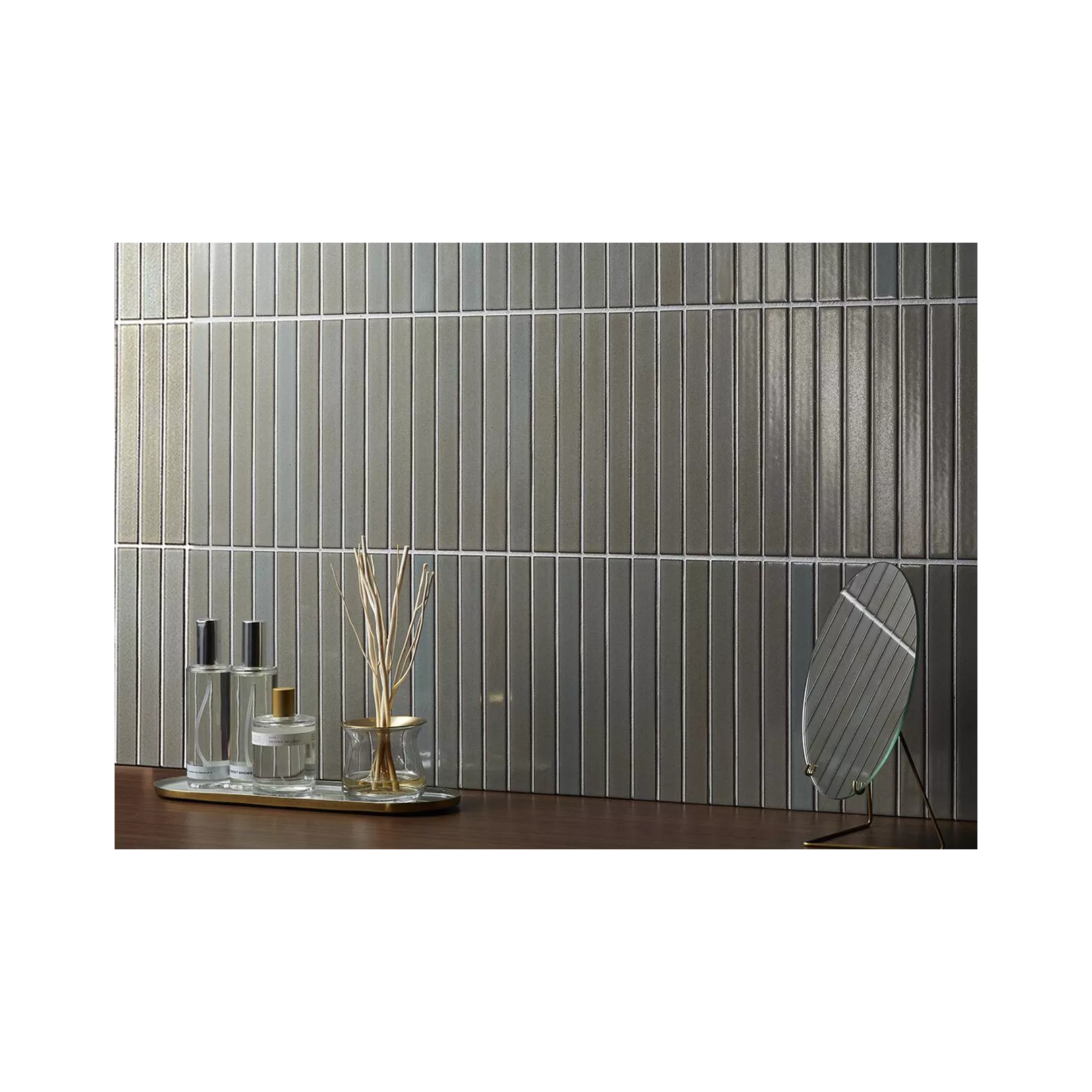 Mosaïque de grès cérame INAX NAGI BORDER stick 22,2X2,cm