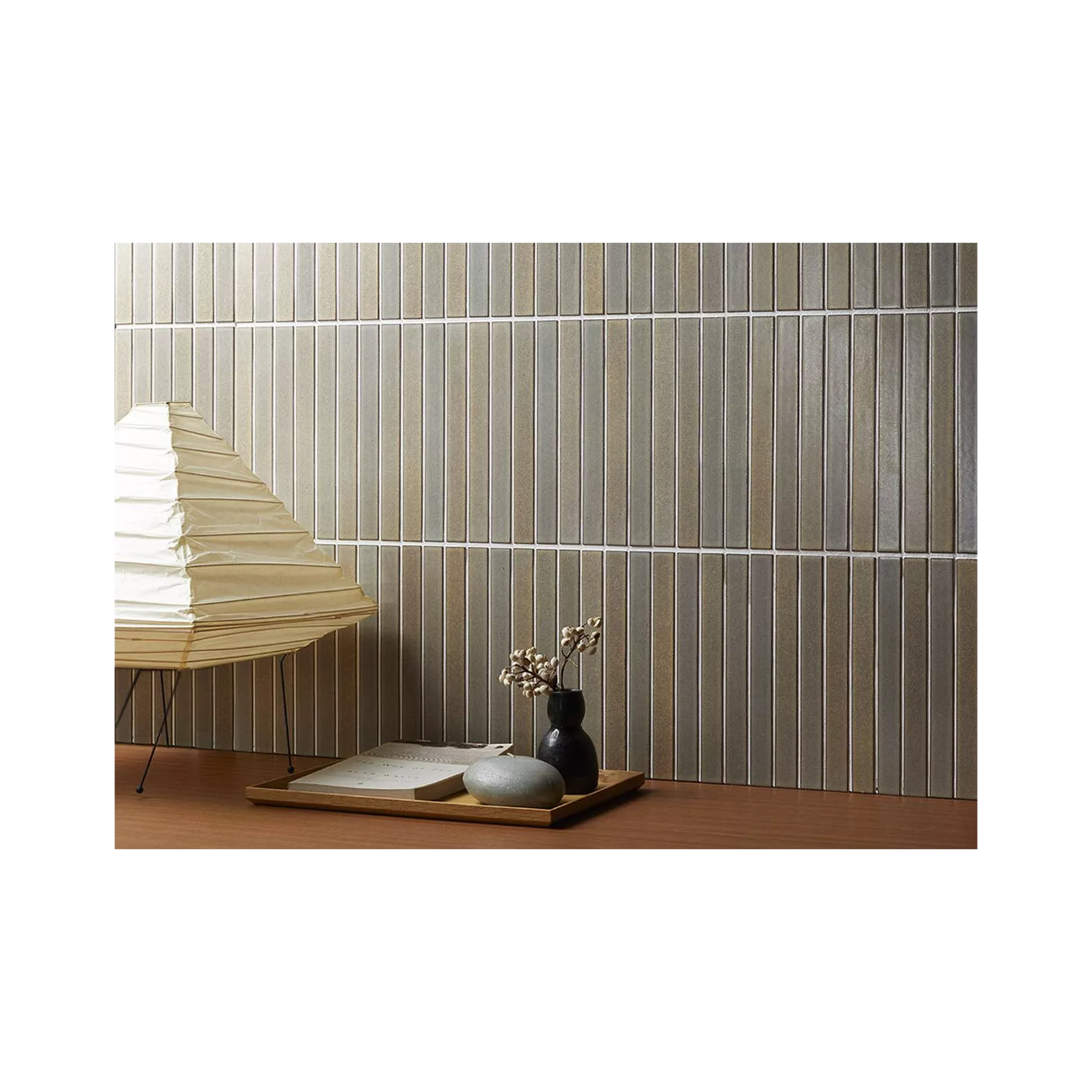 Mosaïque de grès cérame INAX NAGI BORDER stick 22,2X2,cm