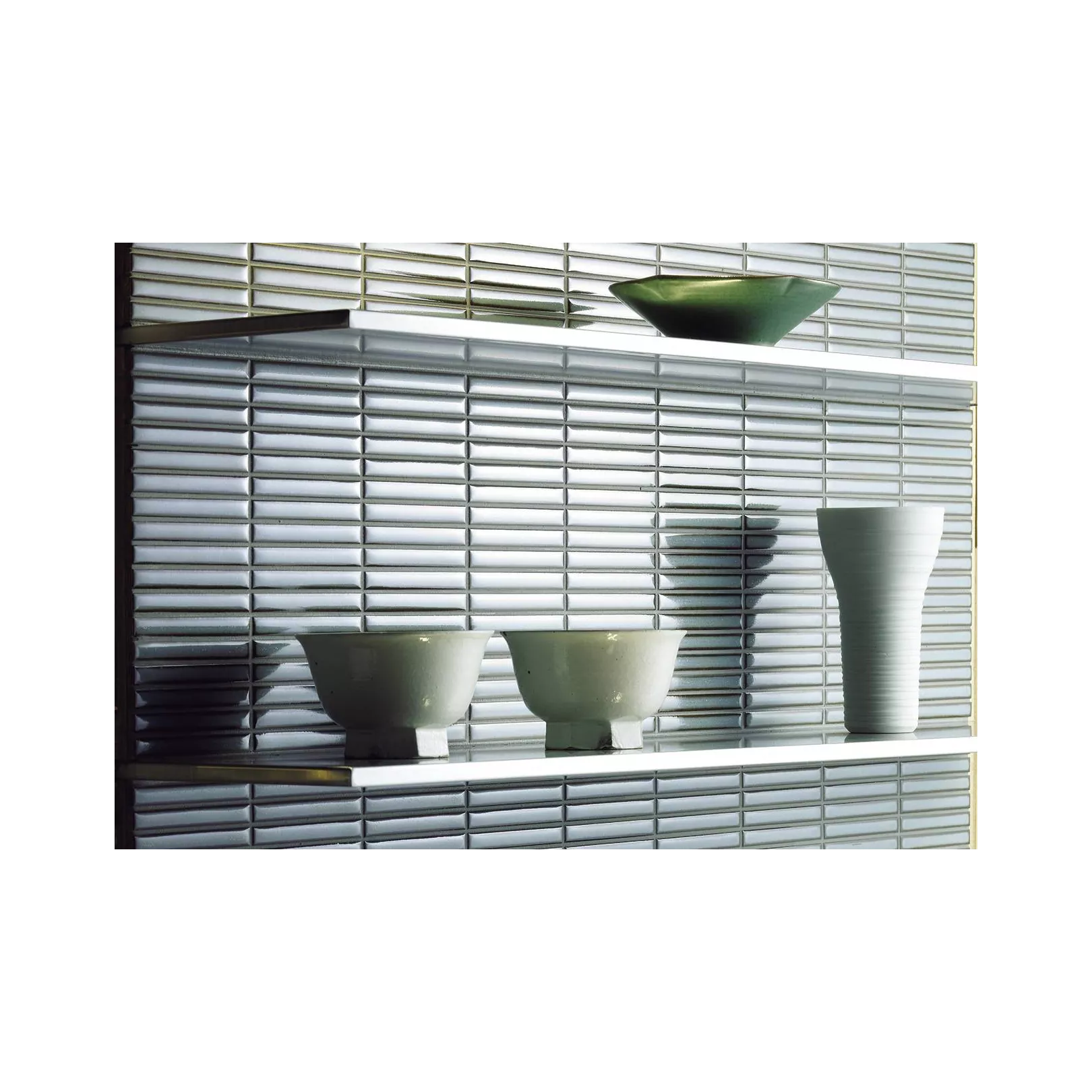 Mosaïque de grès cérame INAX YOHEN BORDER stick 12.5x9.8cm