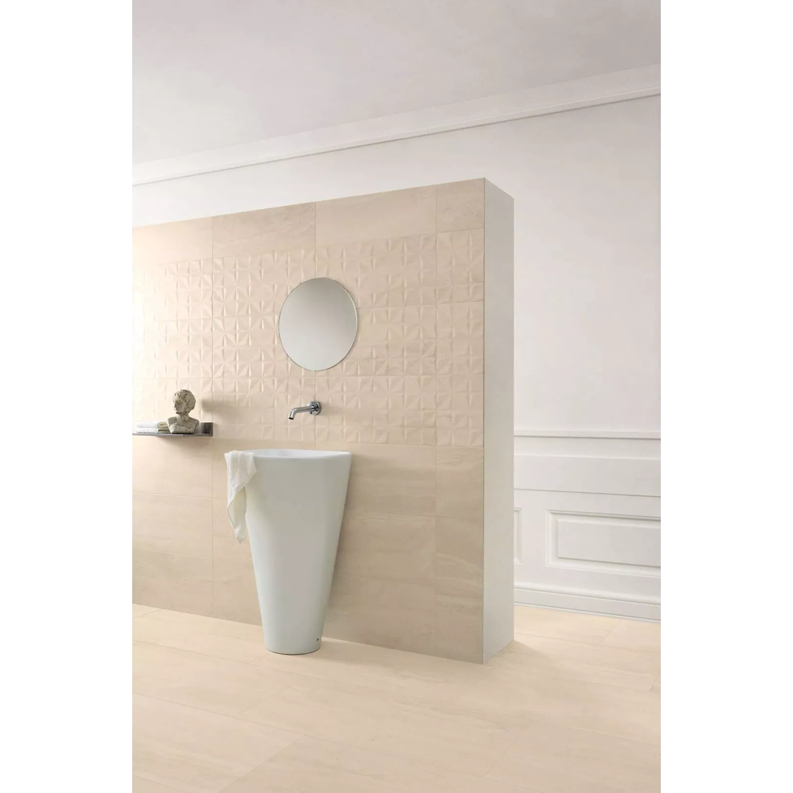 Carrelage mural effet pierre en relief TRAVERTINE STONE WALL
