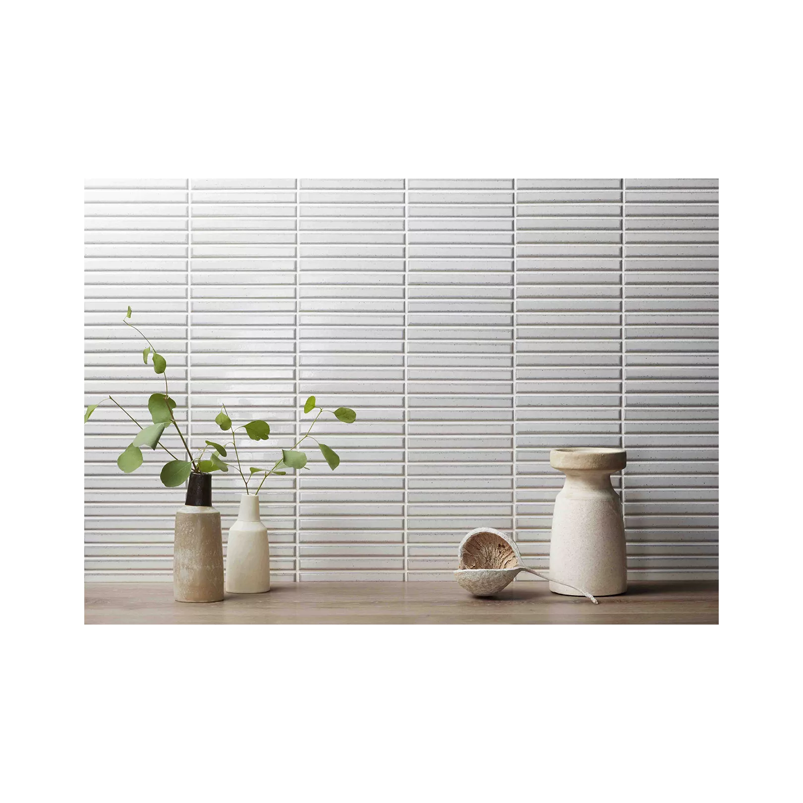 Mosaïque de grès cérame INAX SUISAI stick 14.7x1.6cm