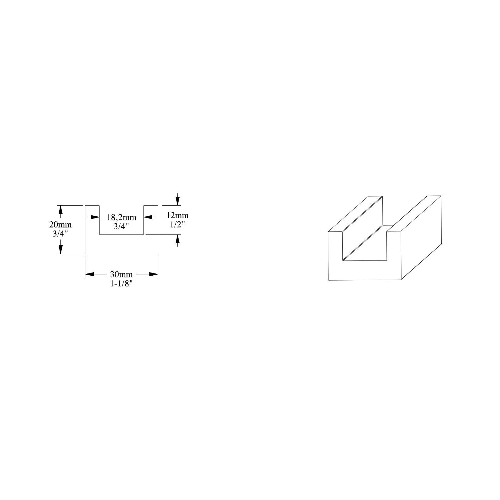 CX190 U-PROFILE pour eclairage indirect