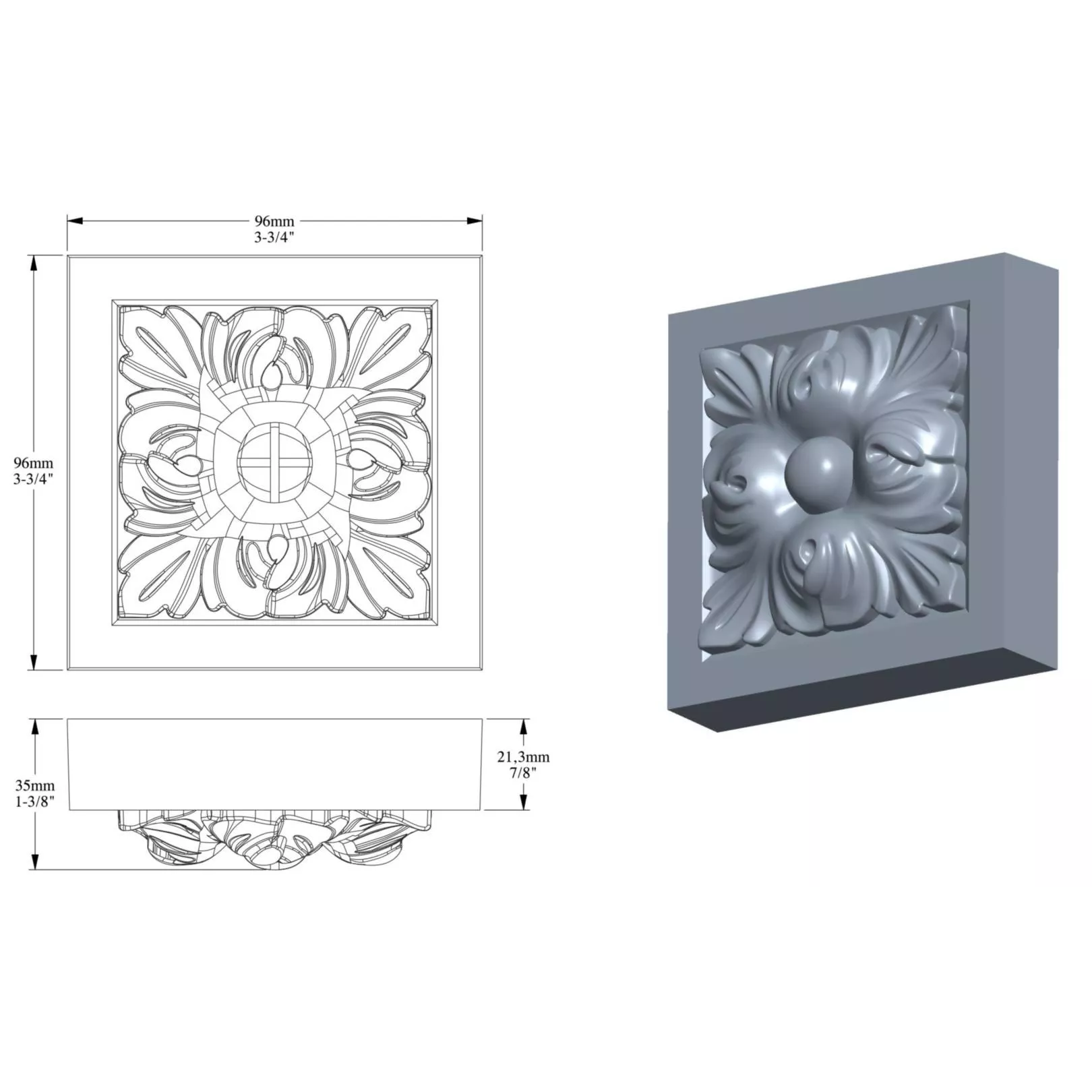 Elément décoratif ORAC D210