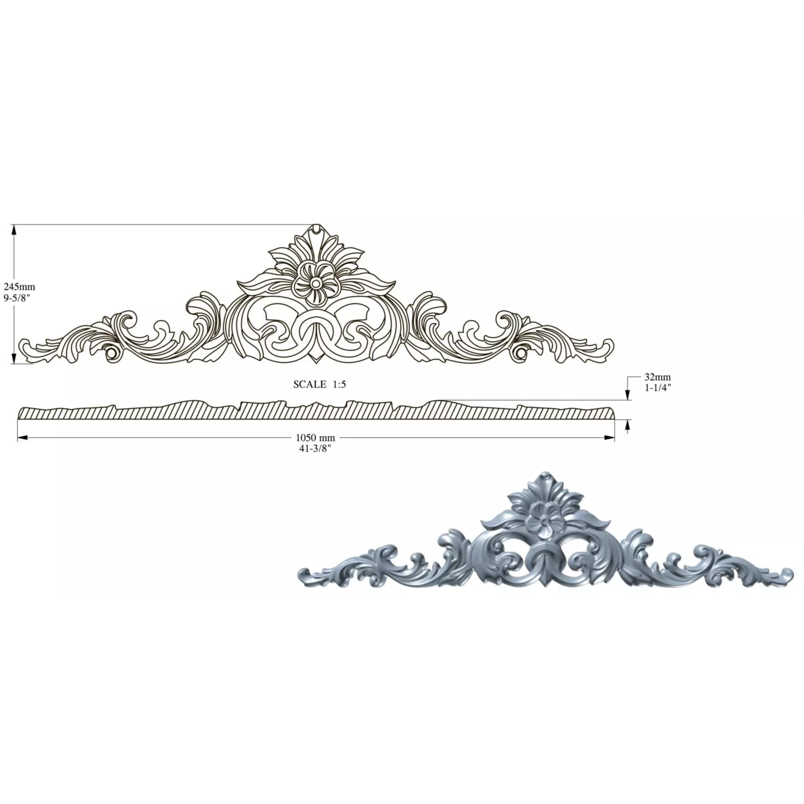 Elément décoratif ORAC D170
