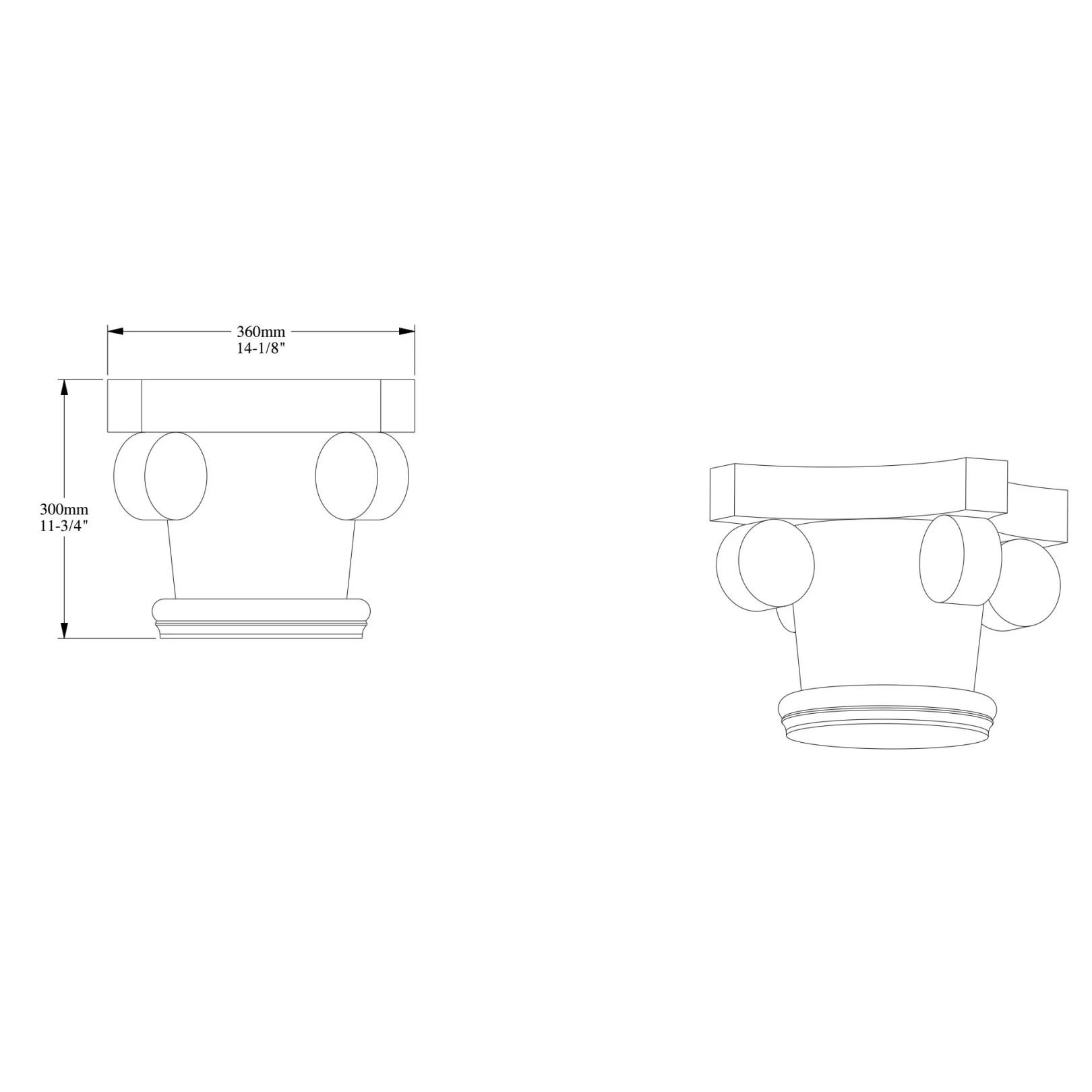 Elément décoratif ORAC K1122