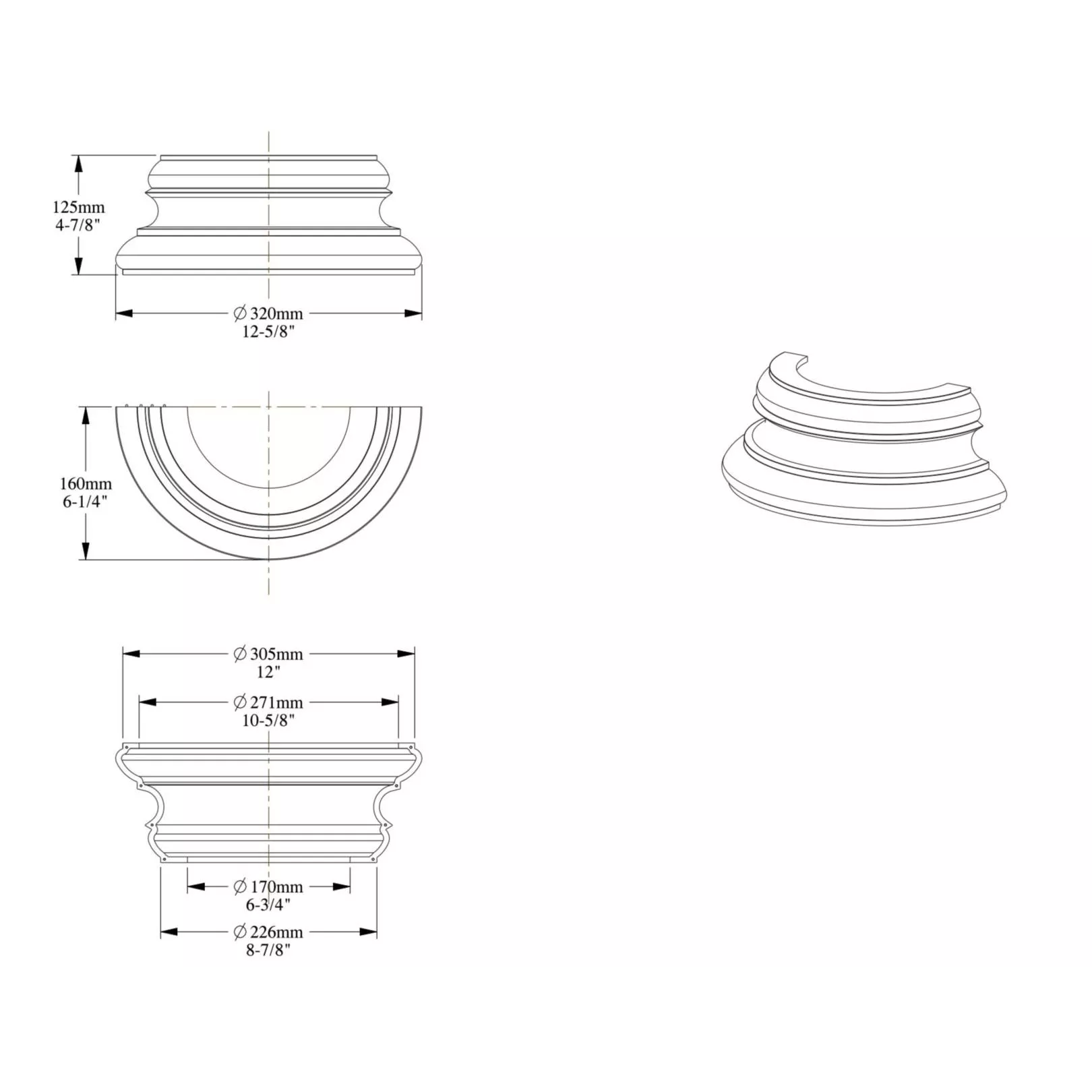 Elément décoratif ORAC K1151