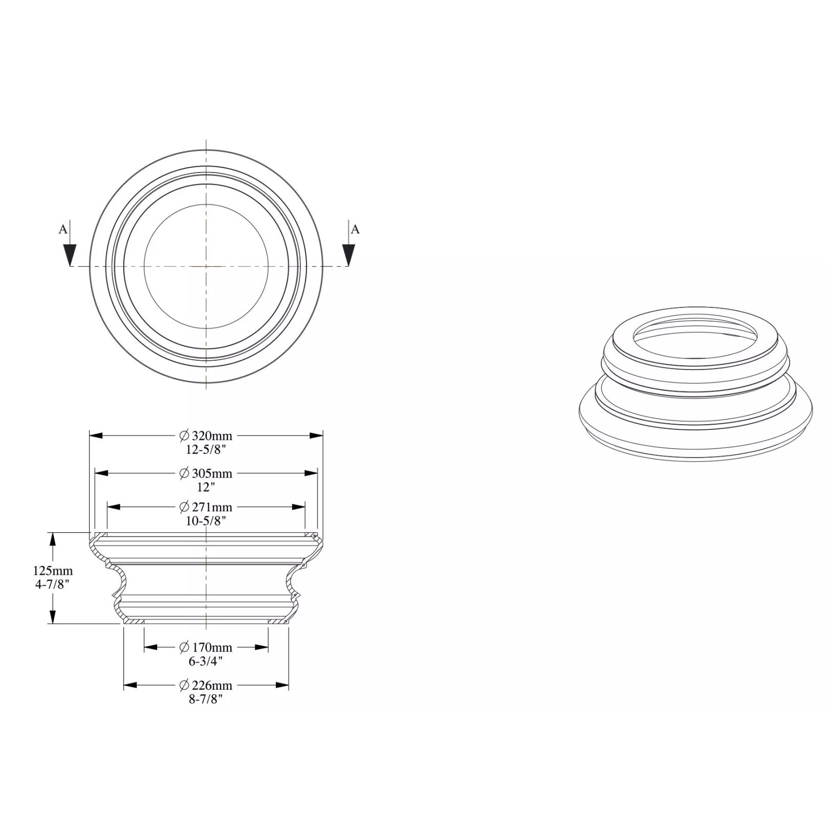 Elément décoratif ORAC K1152