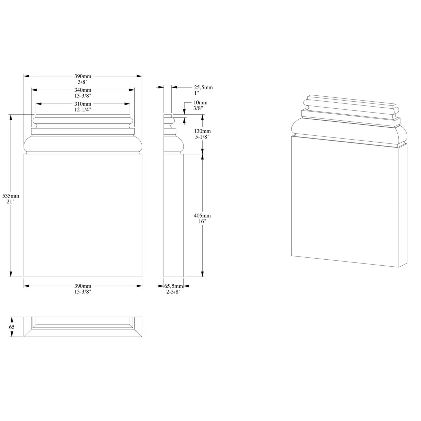 Elément décoratif ORAC K254