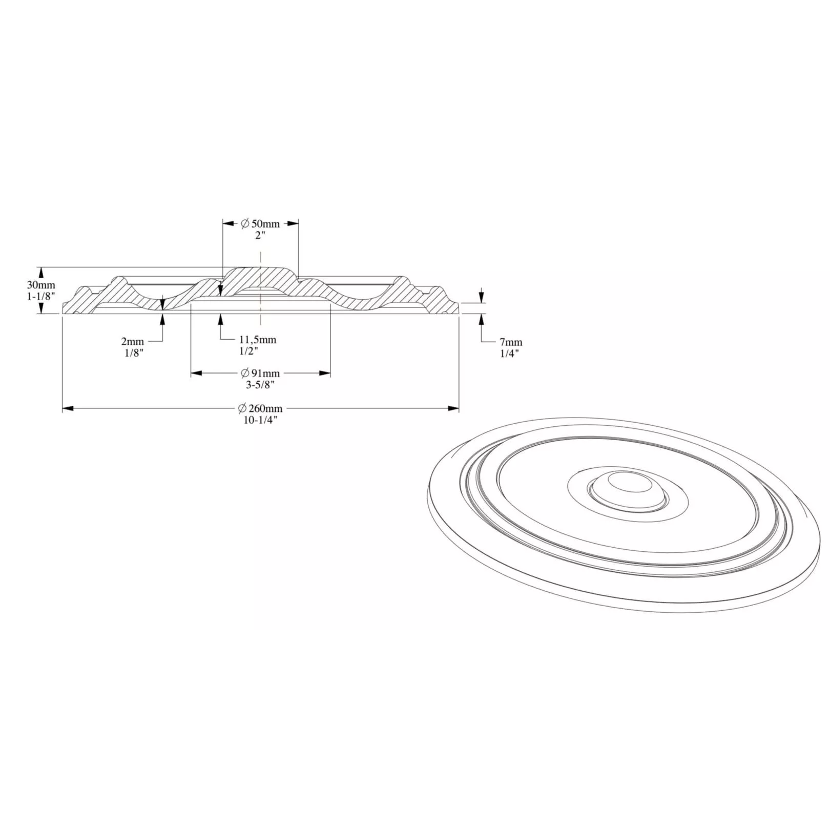 Elément décoratif ORAC R07