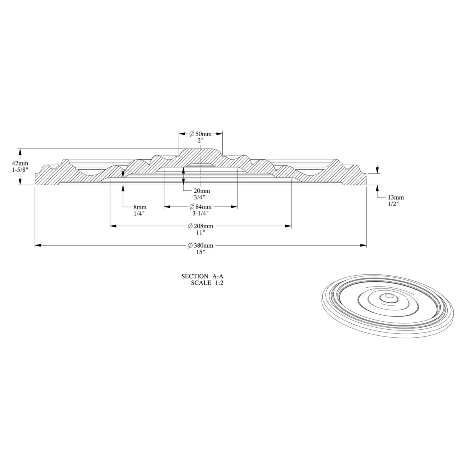 Elément décoratif ORAC R08
