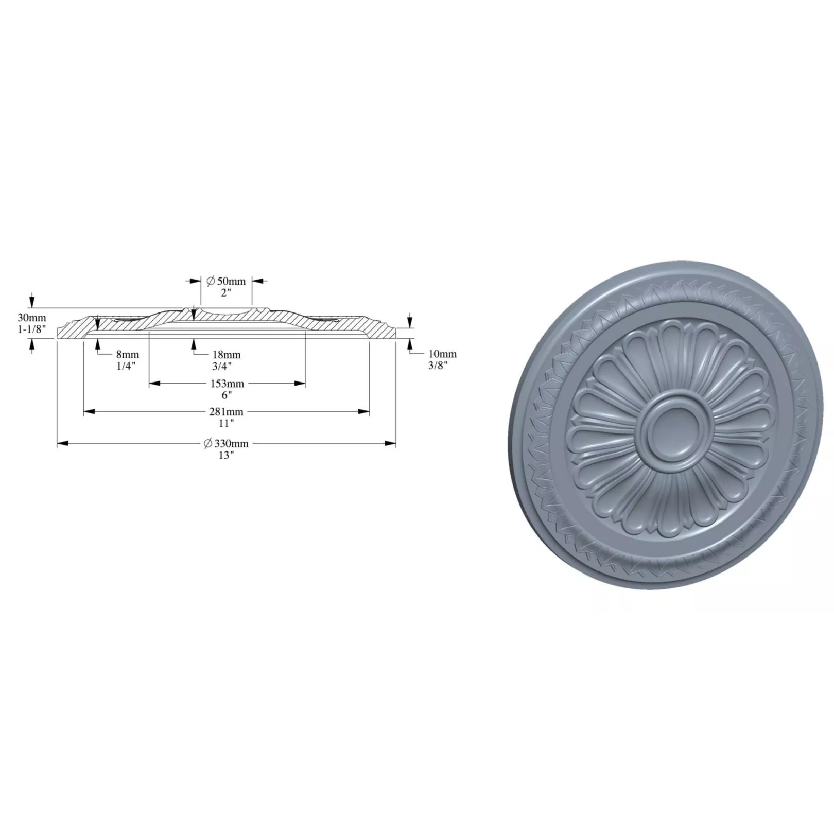 Elément décoratif ORAC R14