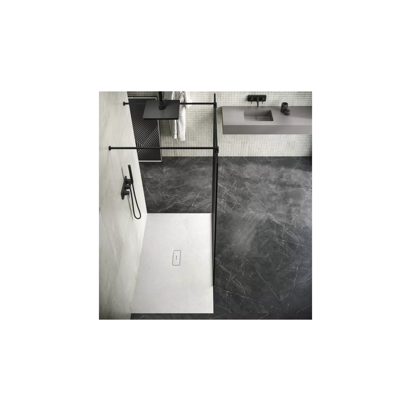 Receveur de douche ARQ 6 coloris, dimensions sur mesures