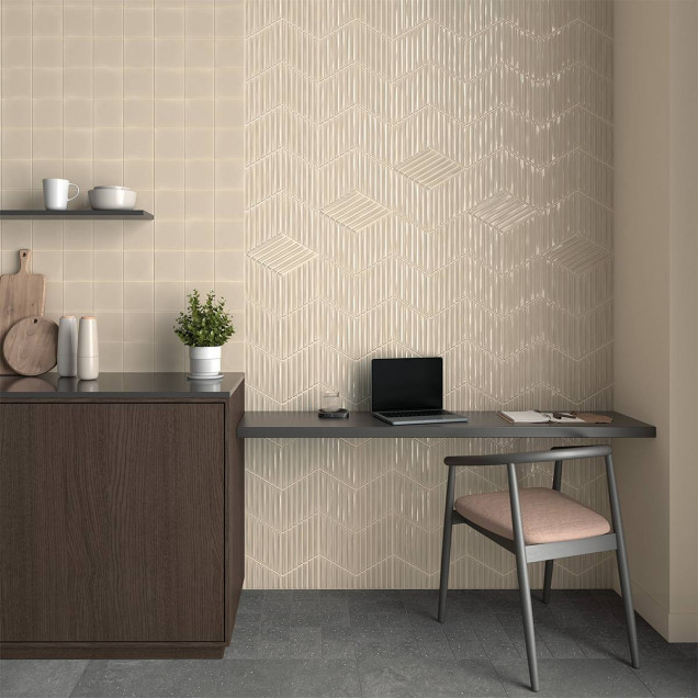 Carrelage mural faience effet graphique SPIKE