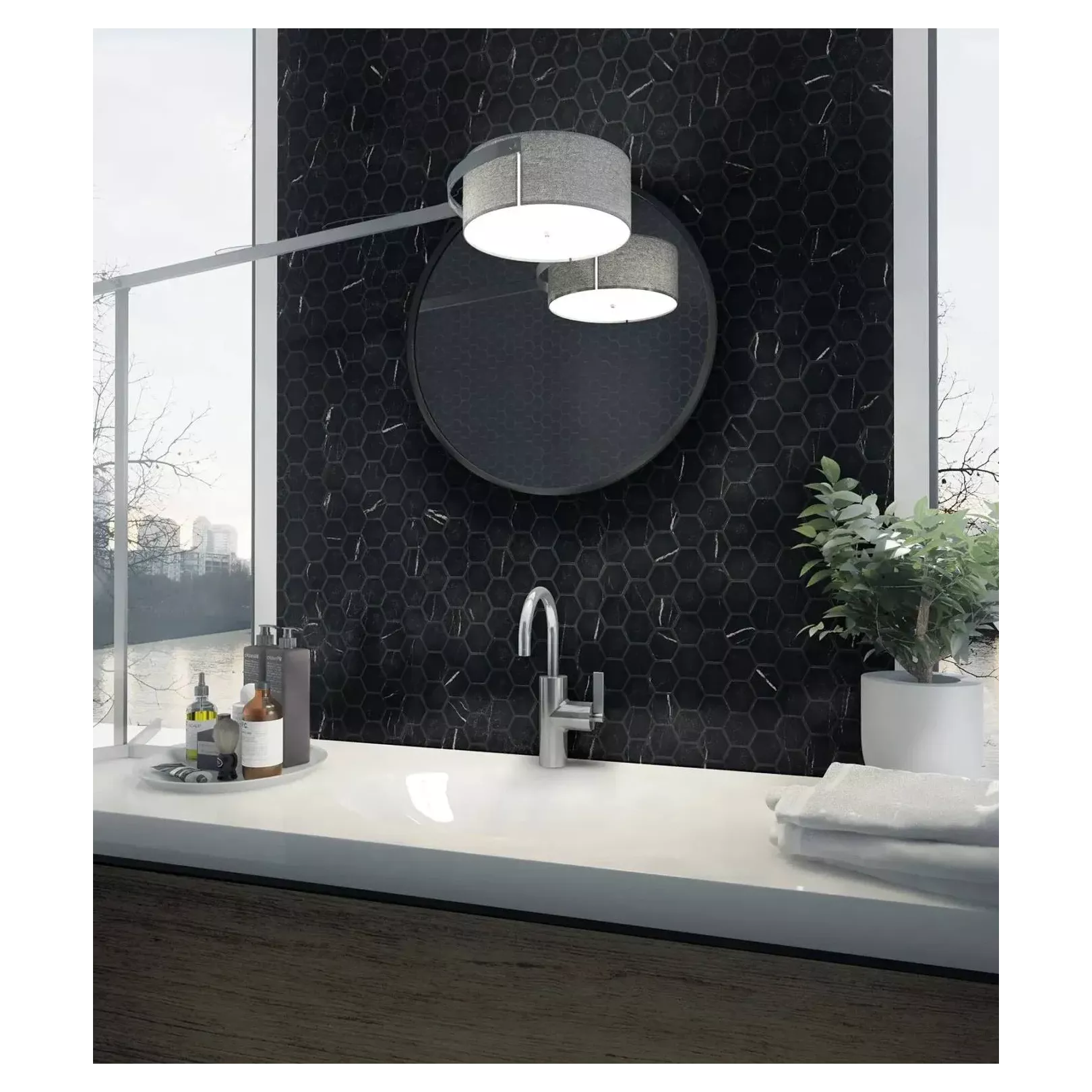 Mosaic Fuzed glass VALENCIA MARBLE