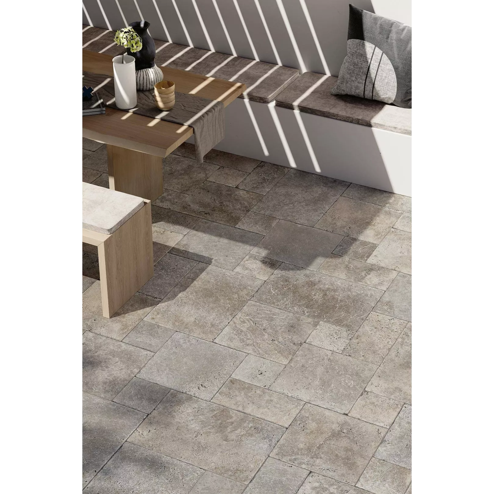 Carrelage grès cérame effet ciment ROMANA
