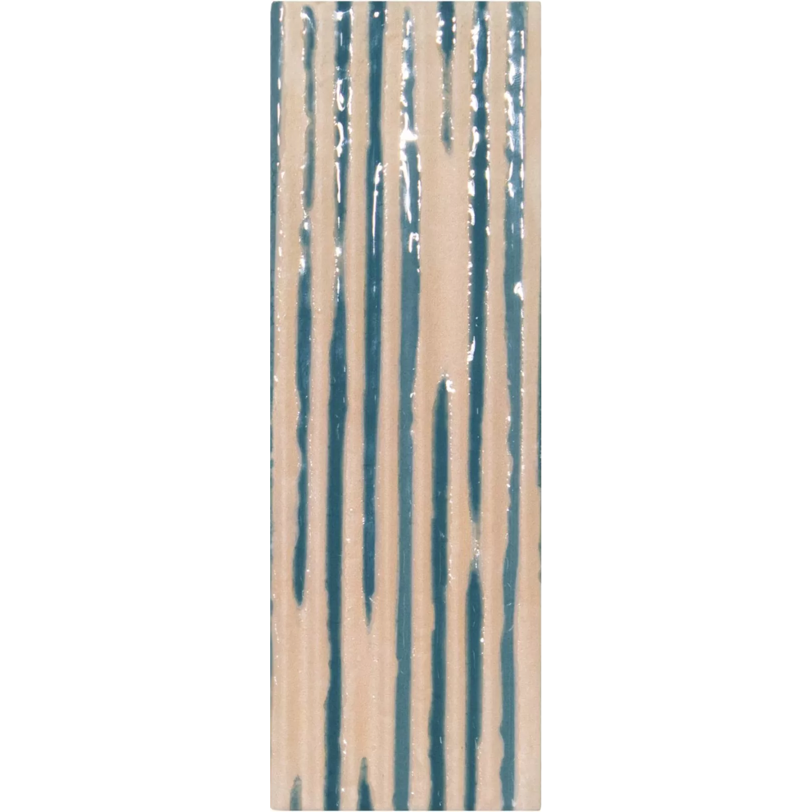 Carrelage grès cérame effet graphique CASABLANCA Dimension (cm, Larg x Long):Relief (rectangle) 15x5cm Couleurs:Azure